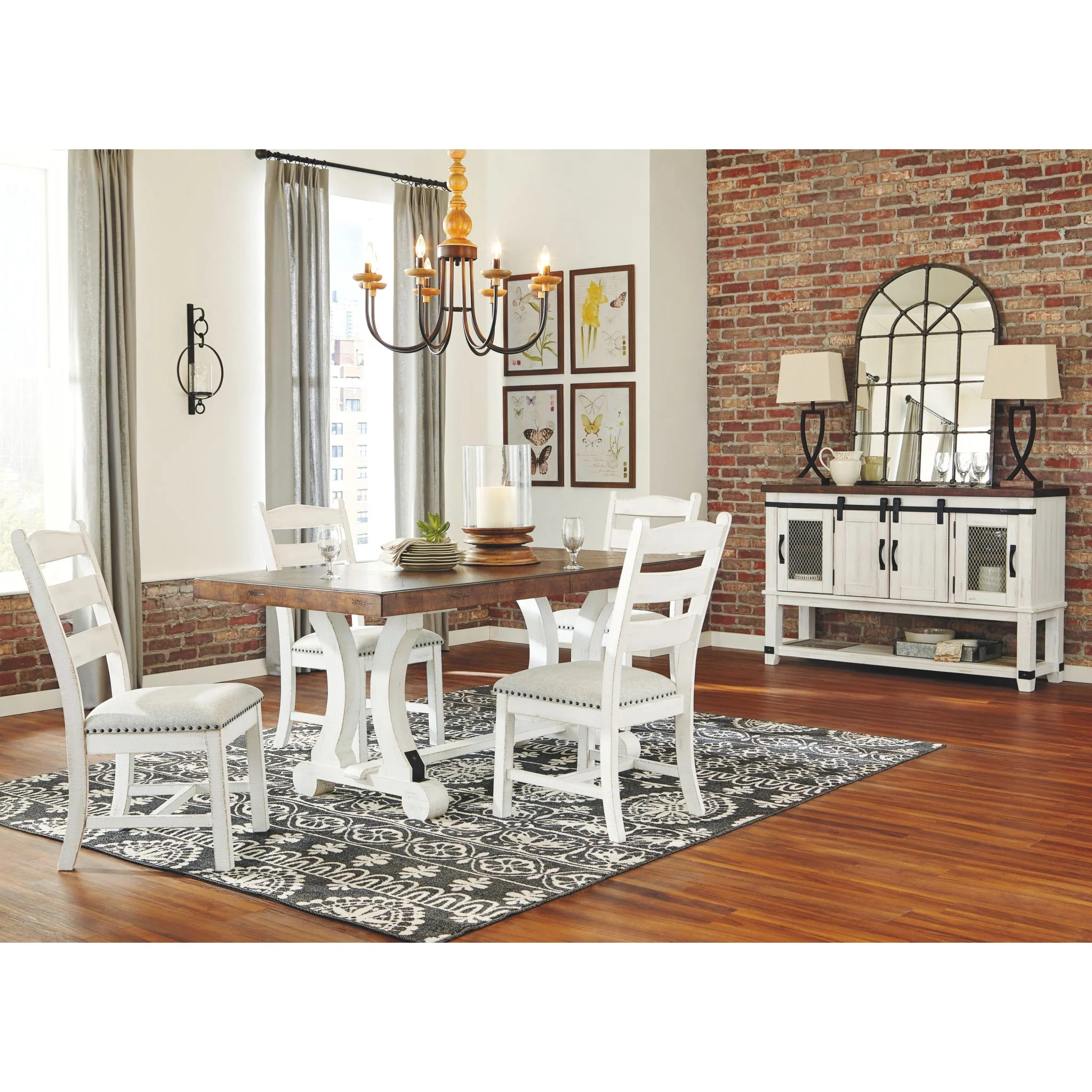 Valebeck Side Chair - Beige-White - (D546-01) - Image 6
