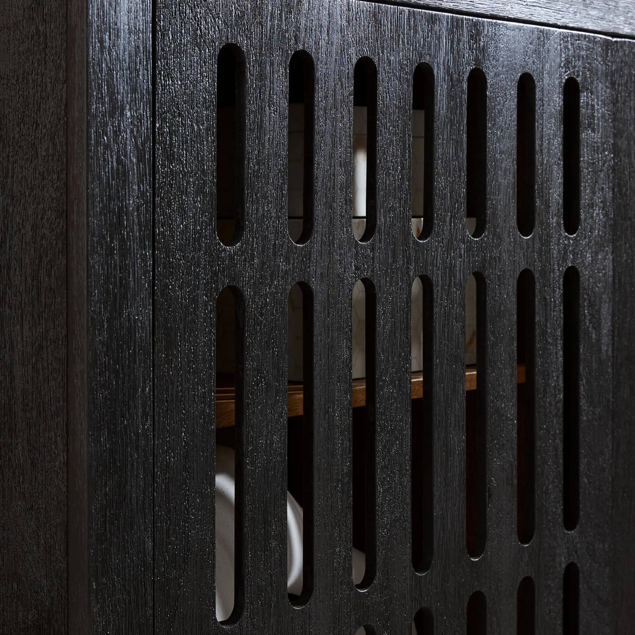 Vallisburg Accent Cabinet - Black/Natural - Image 4