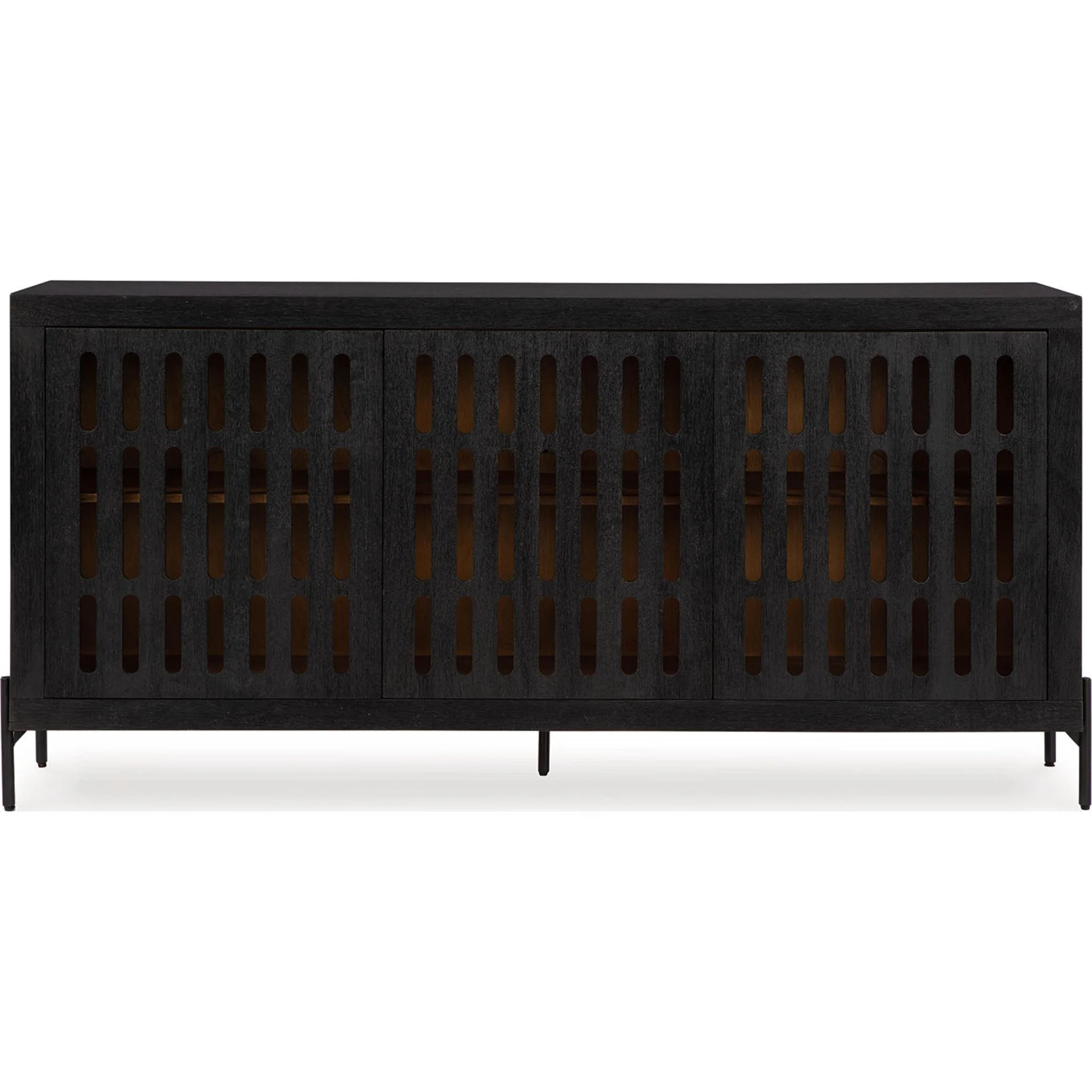 Vallisburg Accent Cabinet - Black/Natural - Image 6