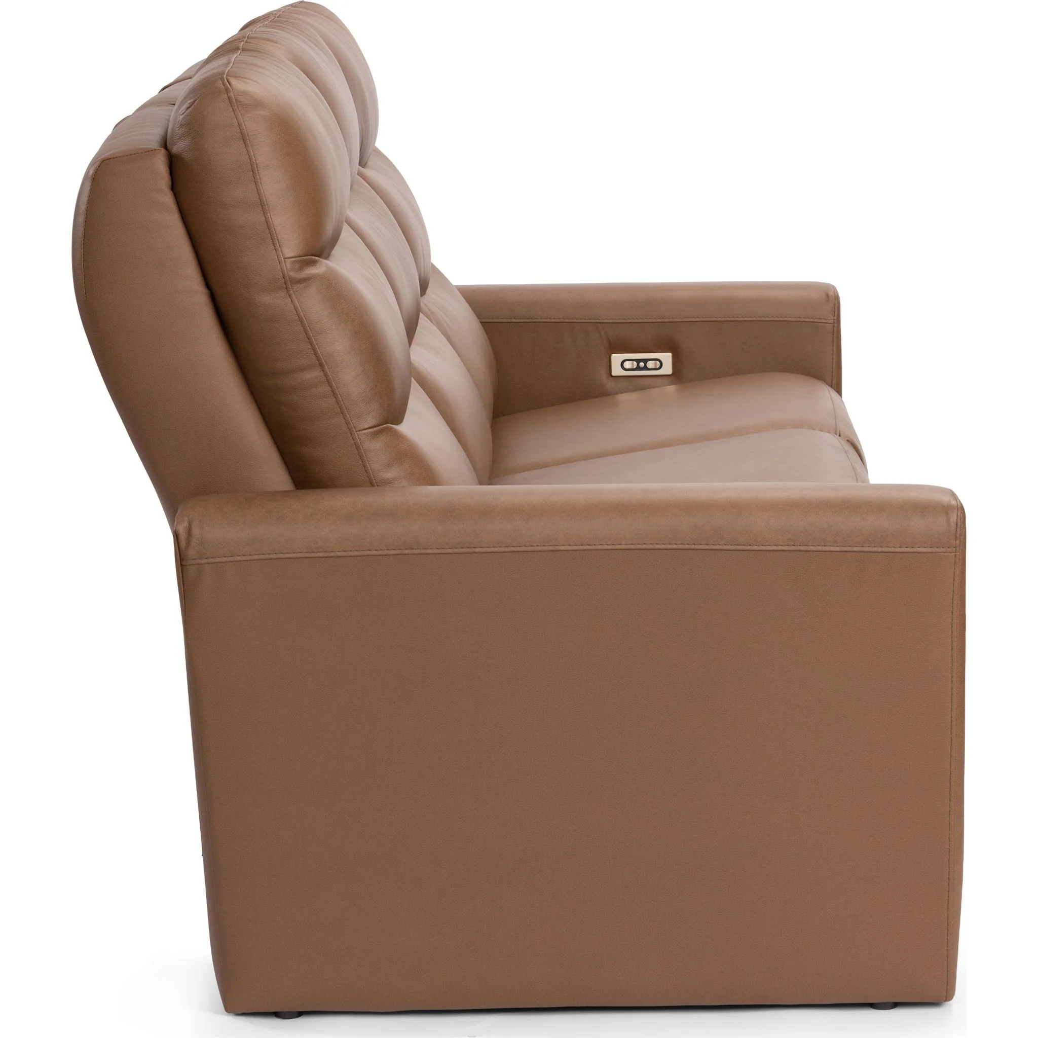 Valmont Power Reclining Sofa With Power Headrest - Verona Russet - Image 4