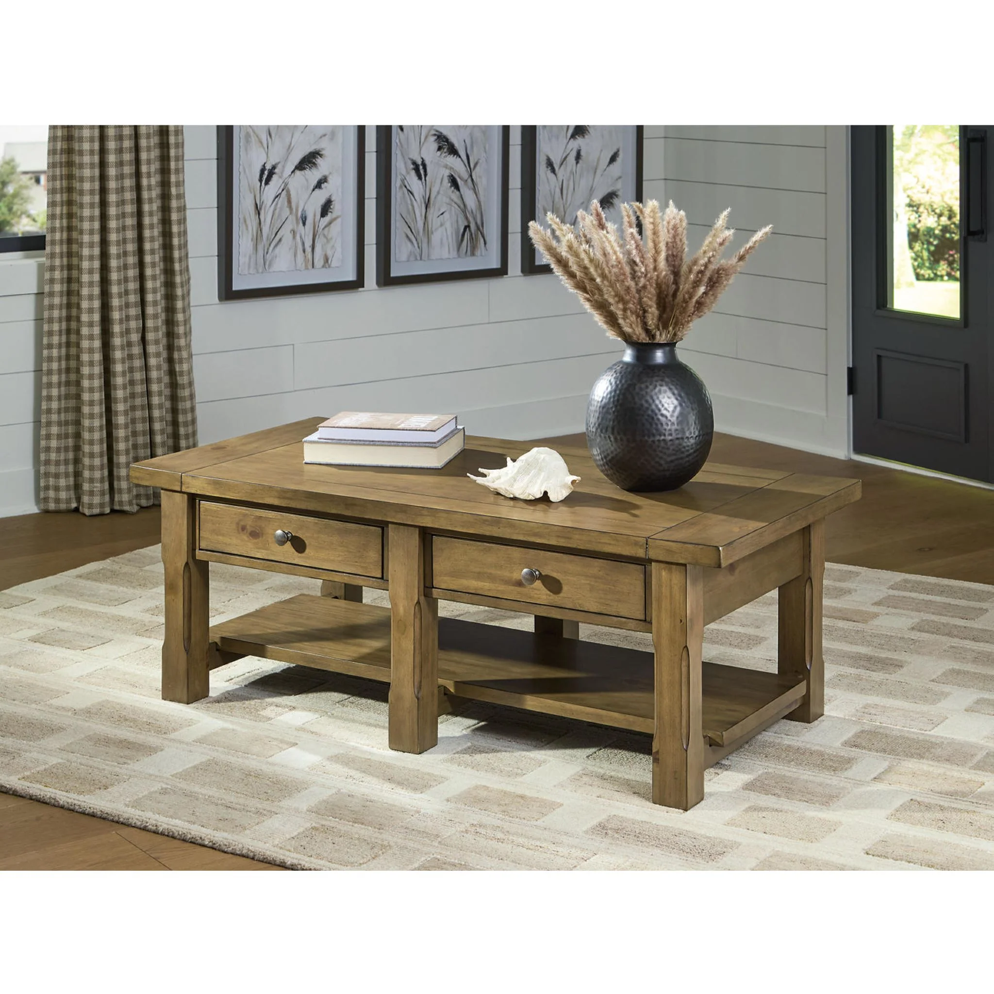 Vandenmore Coffee Table - Medium Brown - Image 6