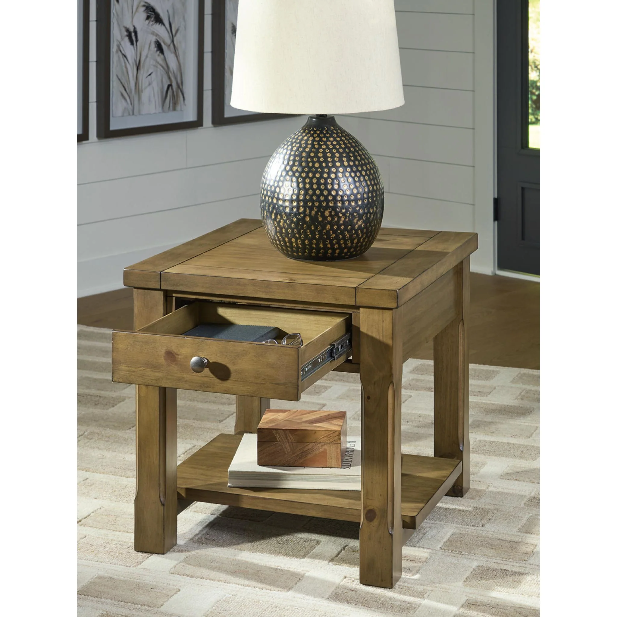 Vandenmore End Table - Medium Brown - Image 9