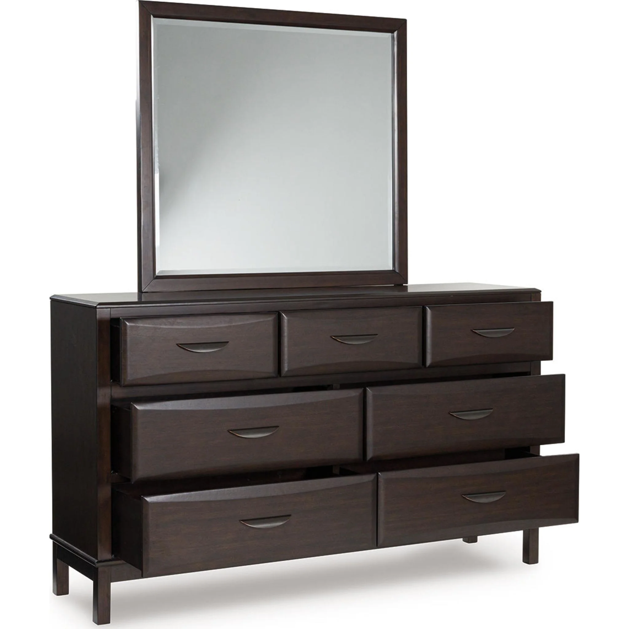 Vanmore Dresser and Mirror - Dark Brown - Image 3