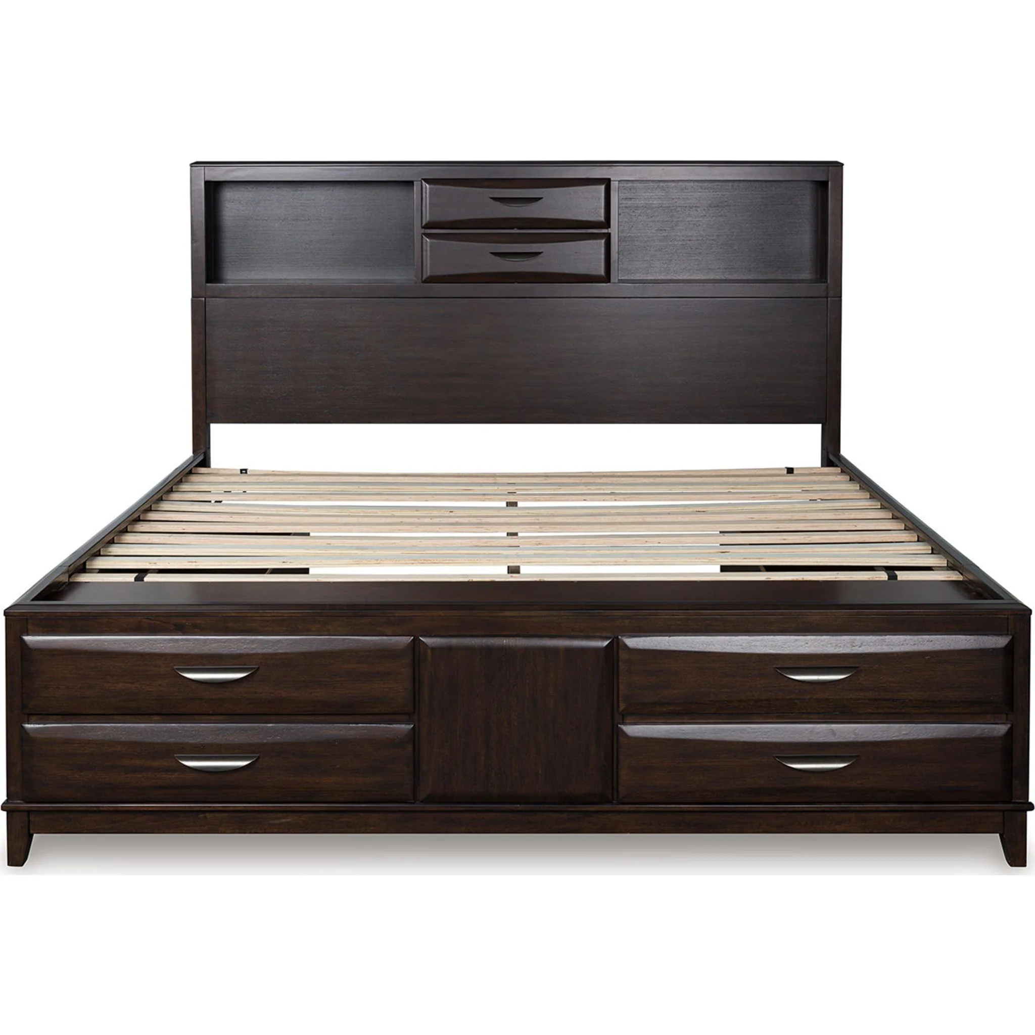 Vanmore King Storage Bed - Dark Brown - Image 4