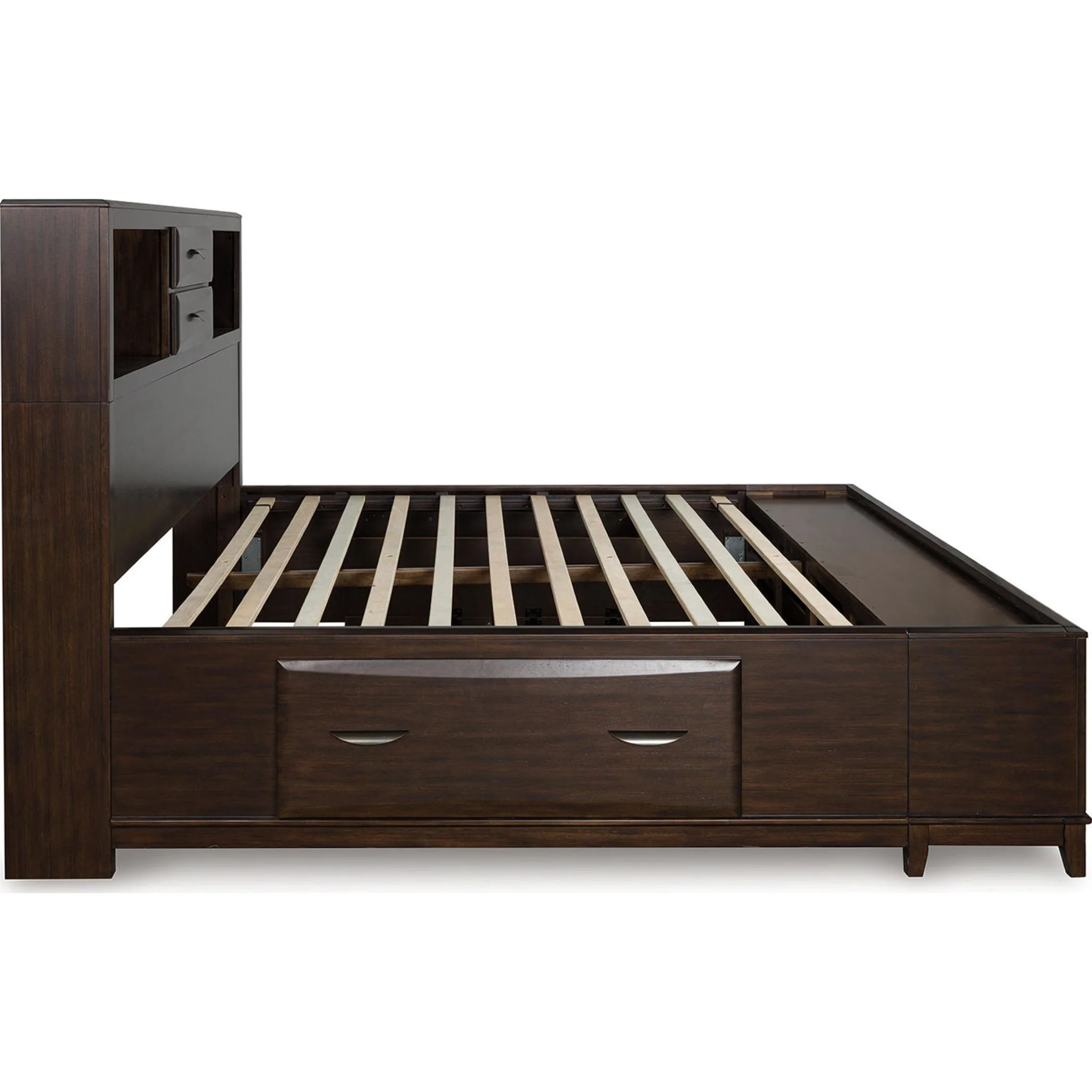 Vanmore King Storage Bed - Dark Brown - Image 5