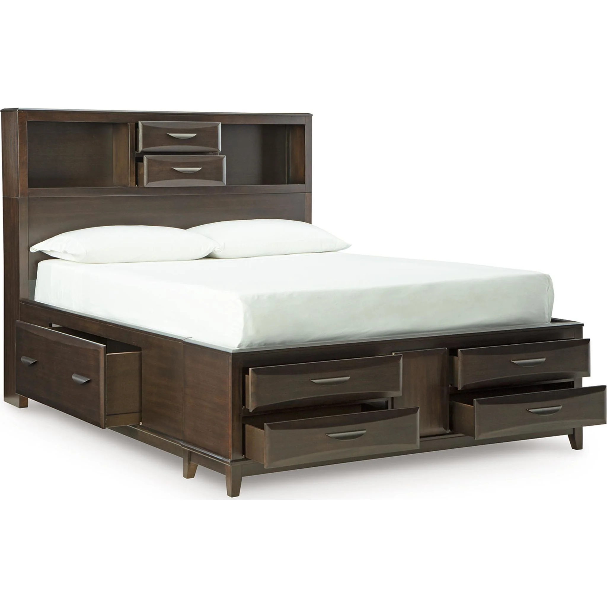 Vanmore Queen Storage Bed - Dark Brown - Image 3