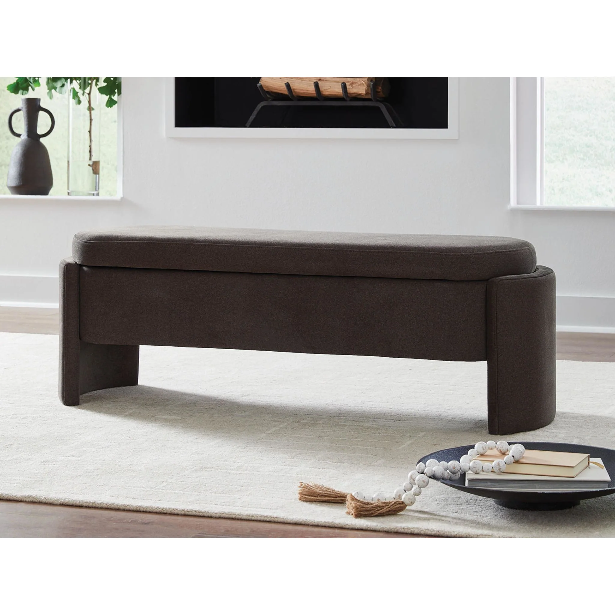 Vavuniya Storage Bench - Brown - Image 4