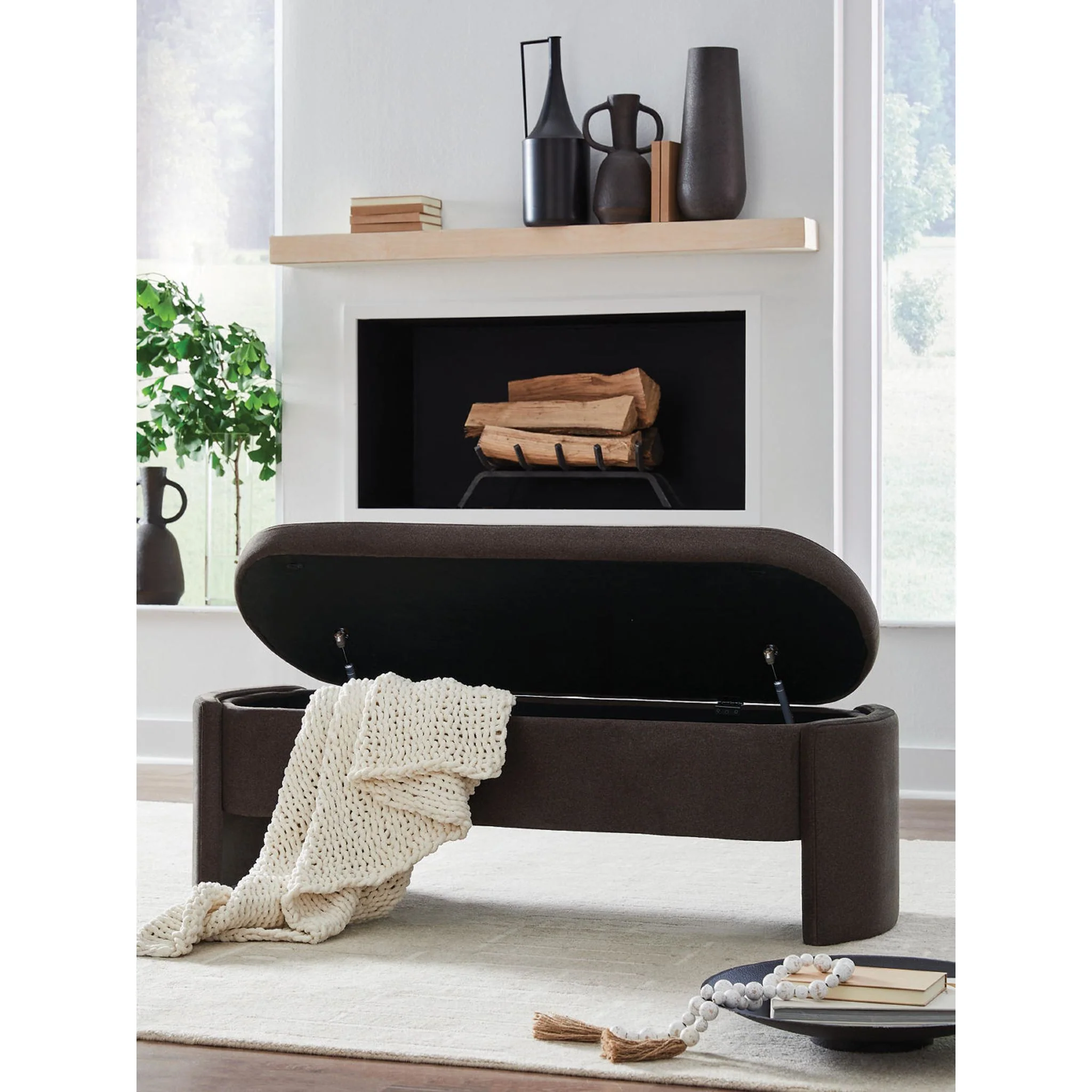 Vavuniya Storage Bench - Brown - Image 6