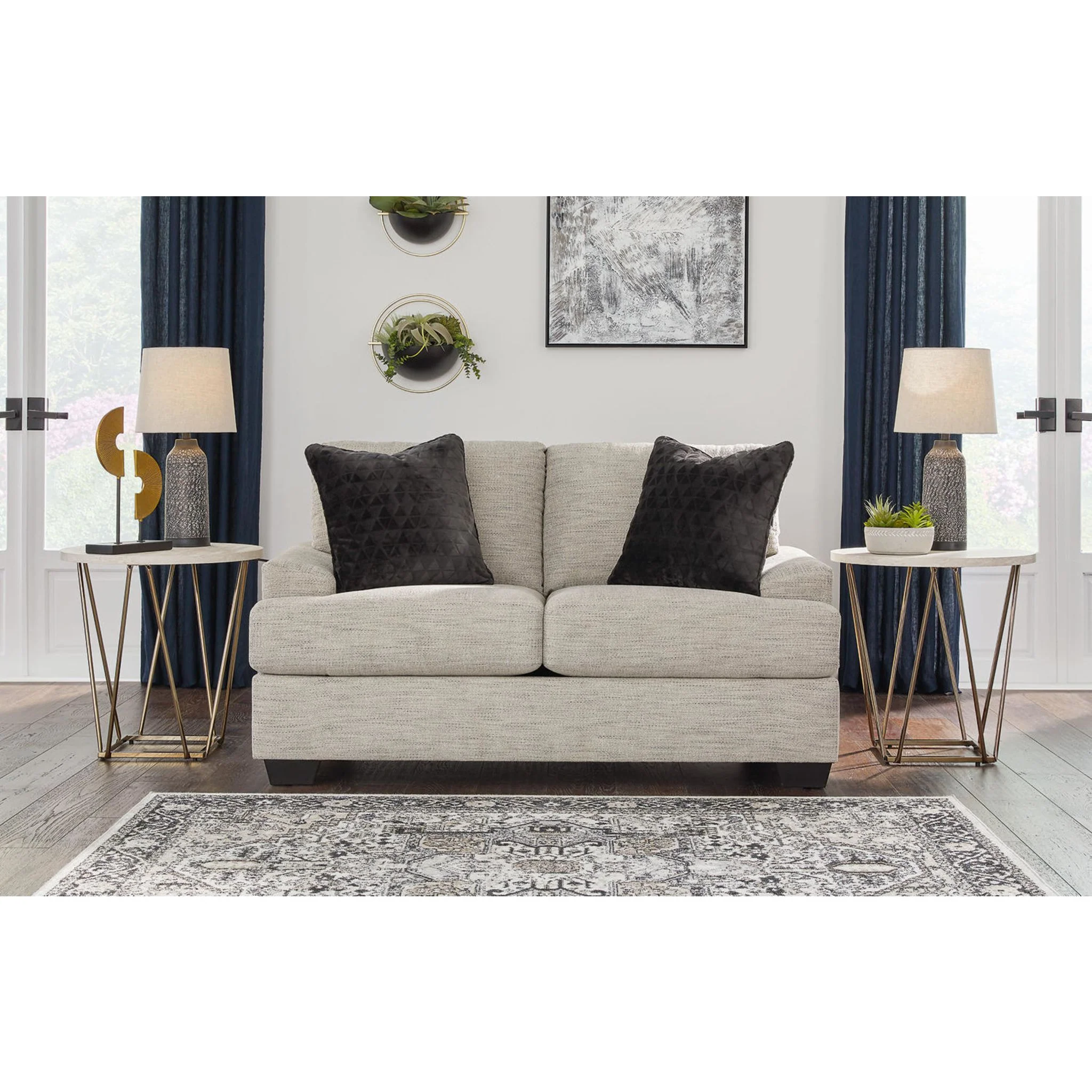 Vayda Loveseat - Pebble - Image 2