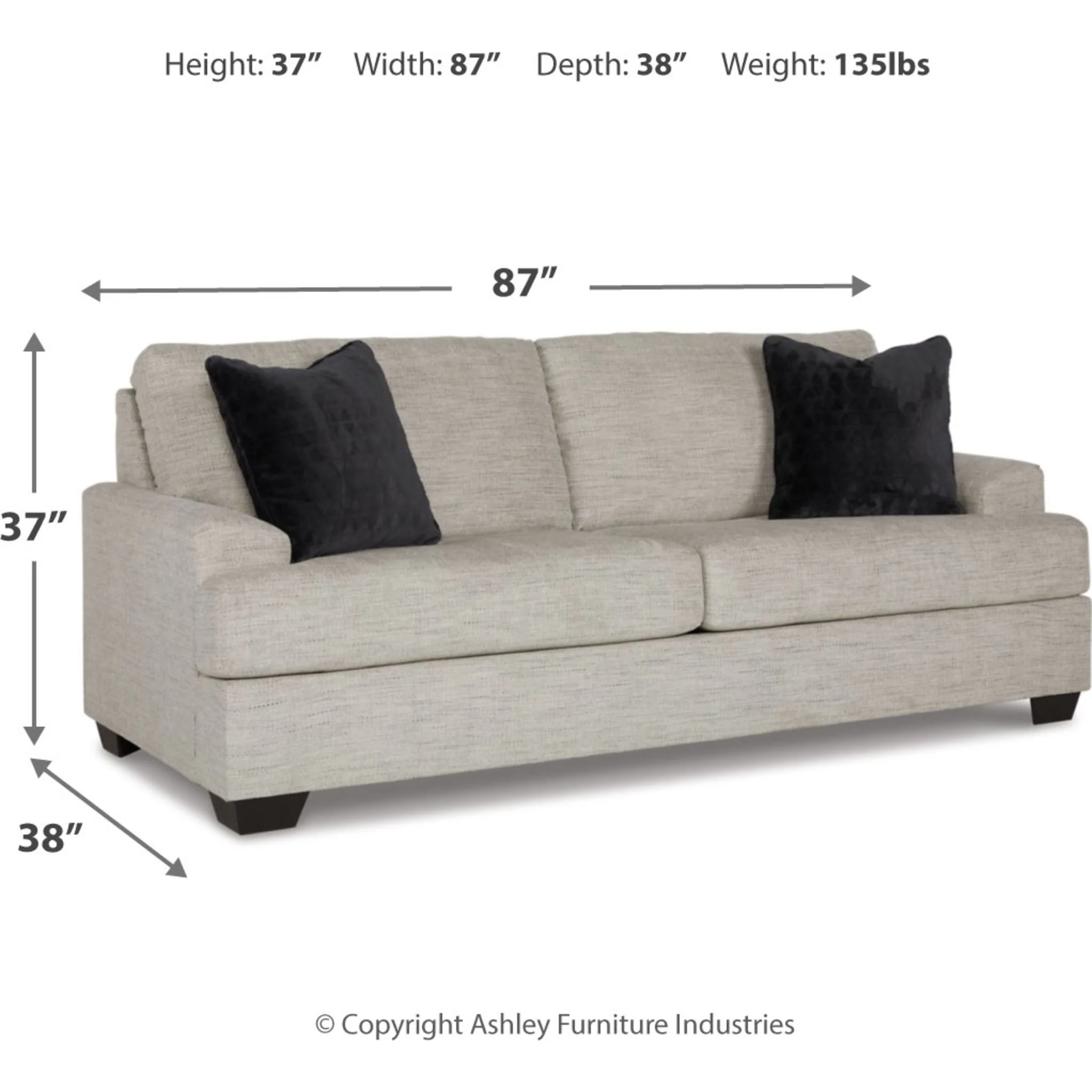 Vayda Sofa - Pebble - Image 8