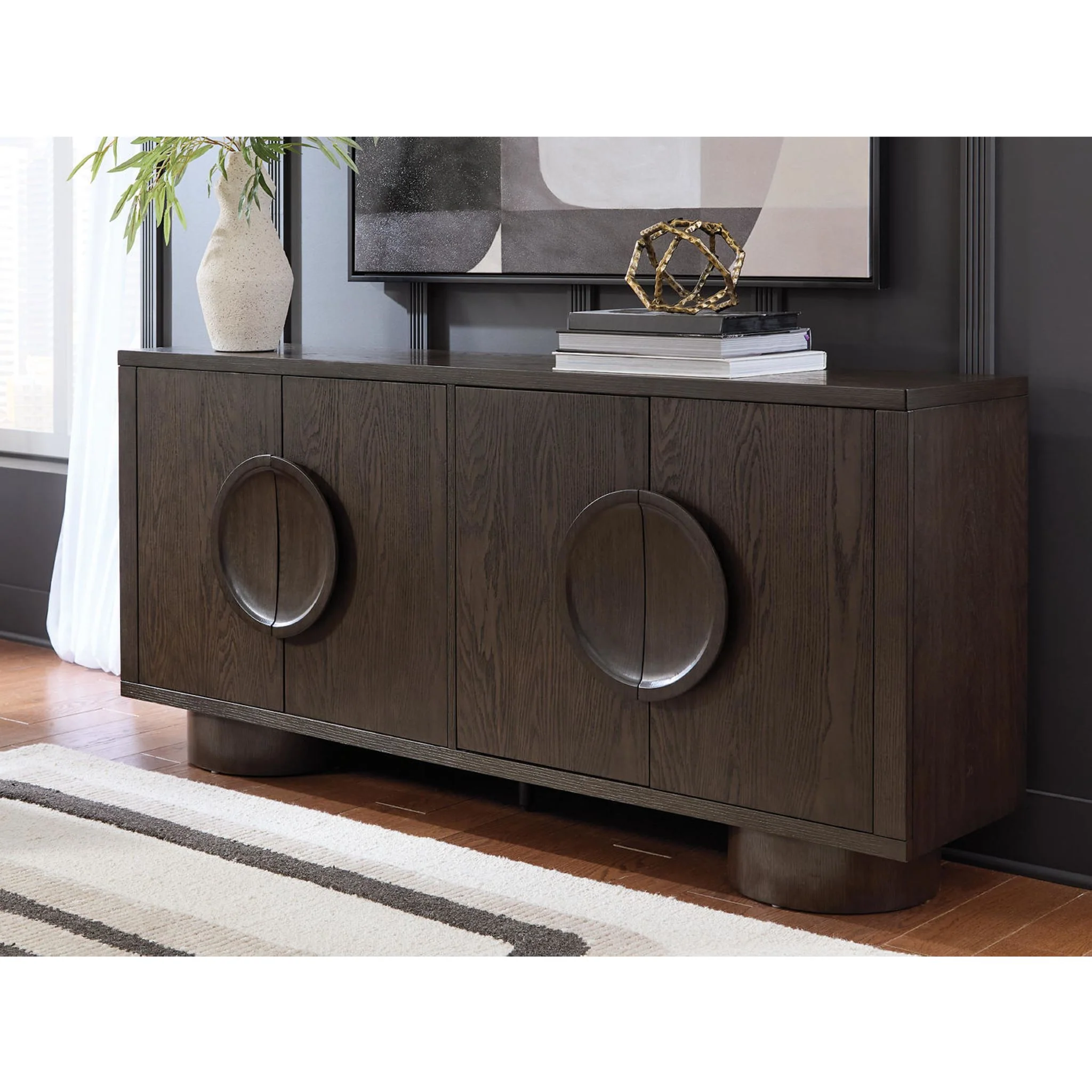 Veeda Accent Cabinet - Dark Brown - Image 2