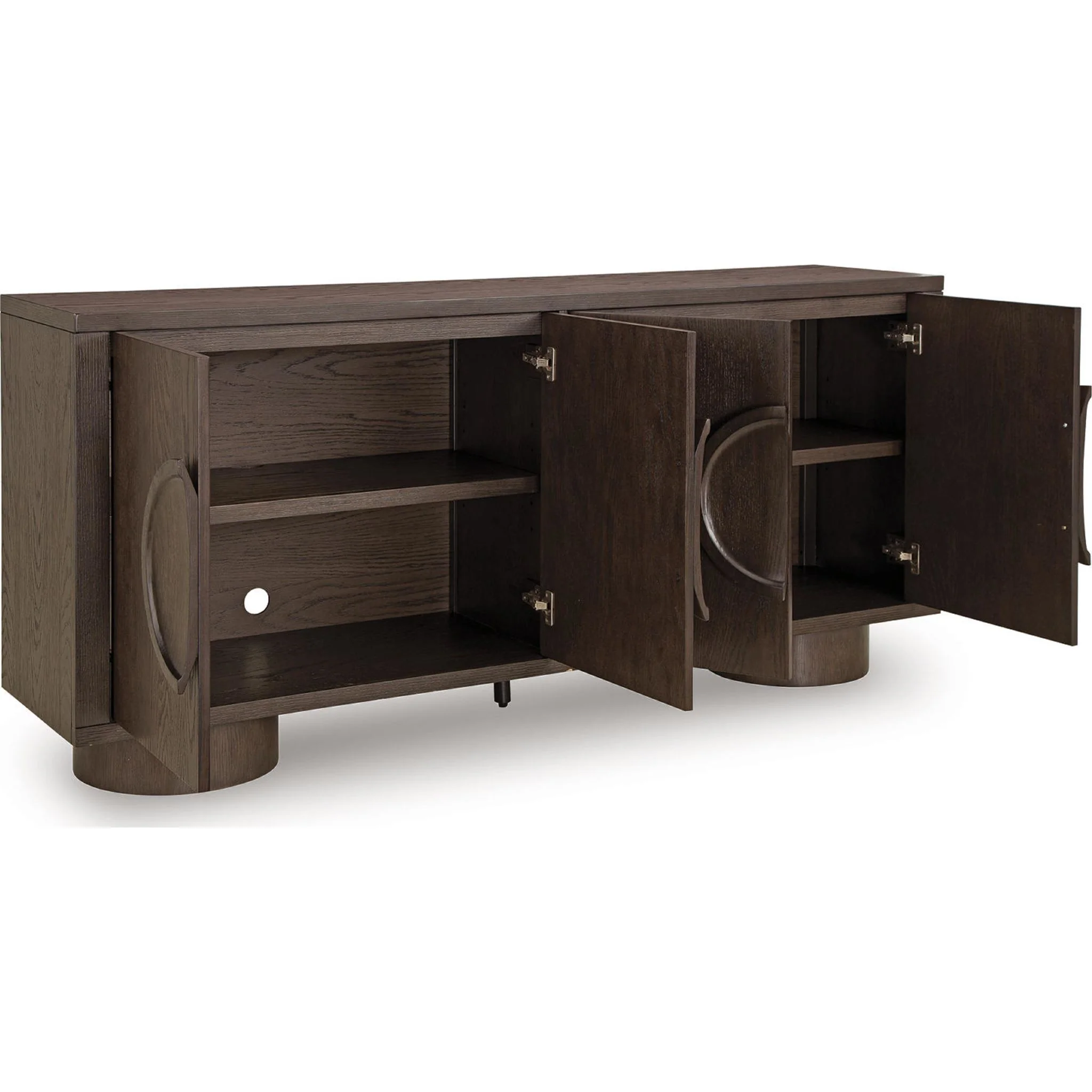 Veeda Accent Cabinet - Dark Brown - Image 4