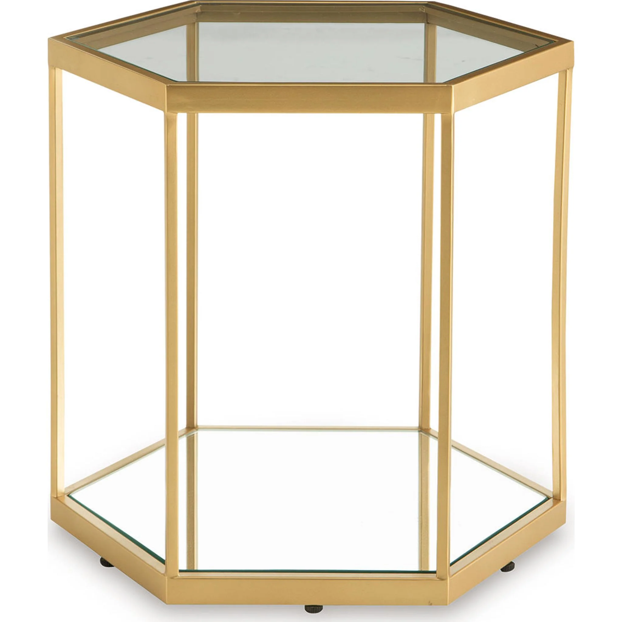 Veerwick Accent Table - Gold Finish - Image 4