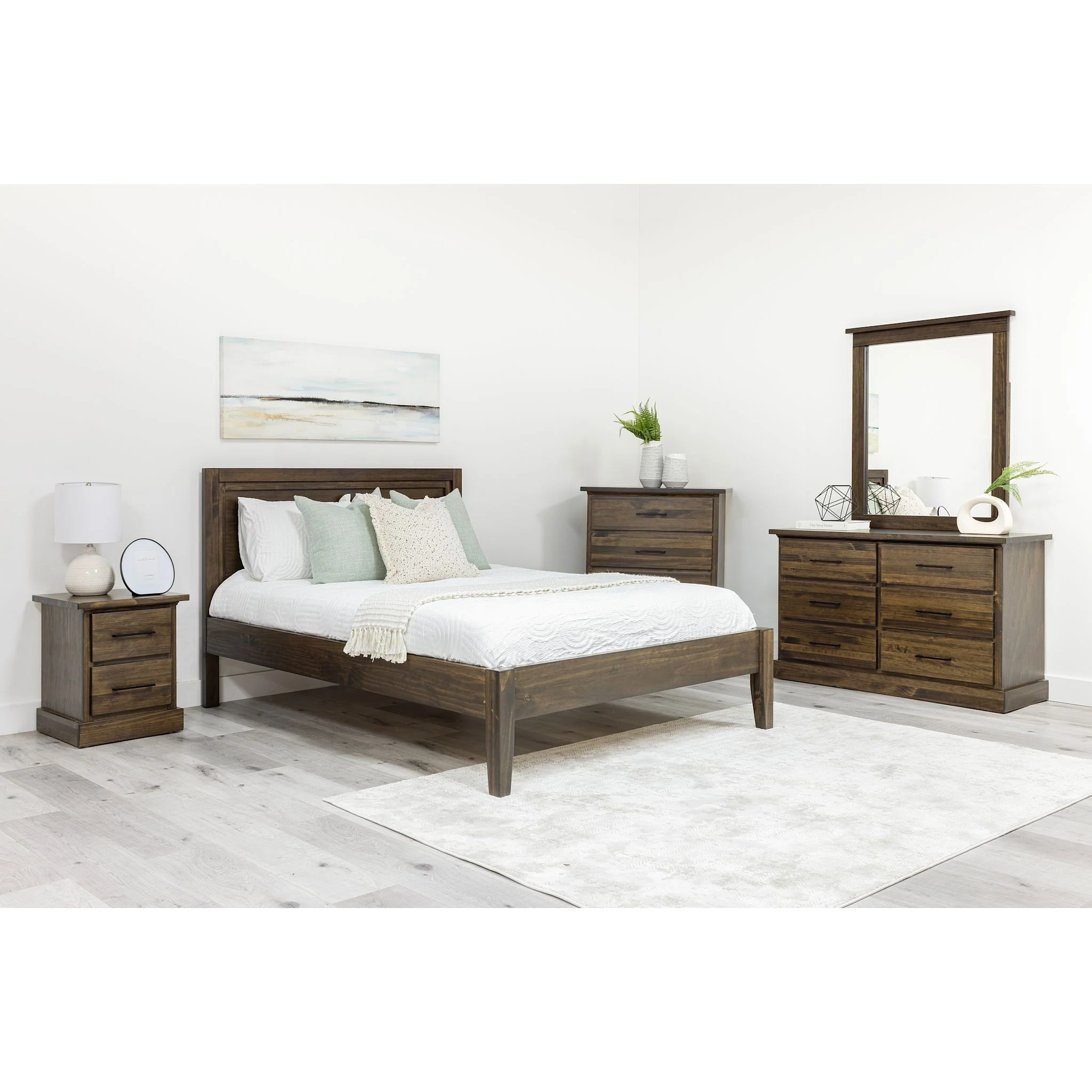 Vera 6 Piece Platform Bedroom - Truffle - Image 6