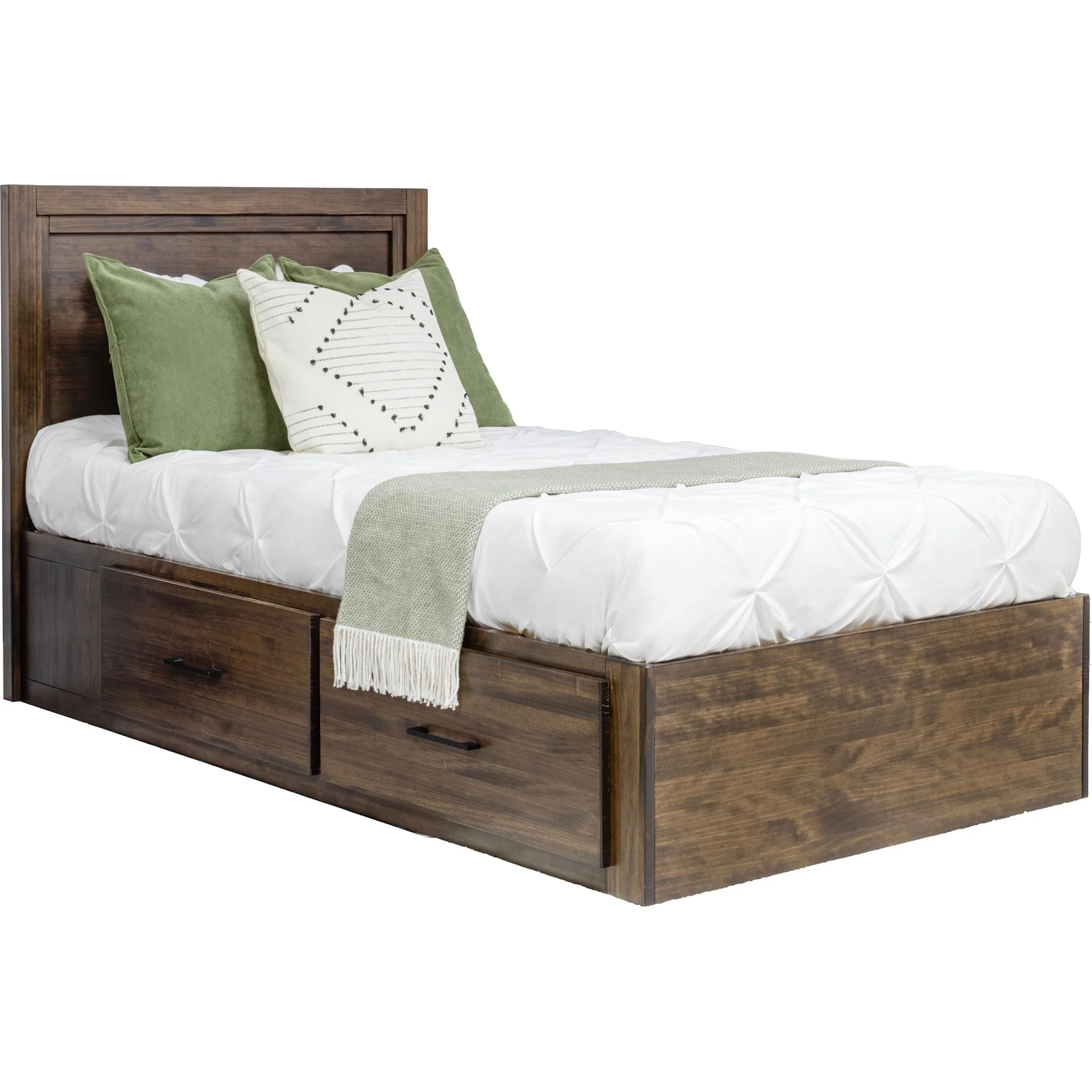 Vera 6 Piece Twin Left Storage Bedroom - Truffle - Image 2