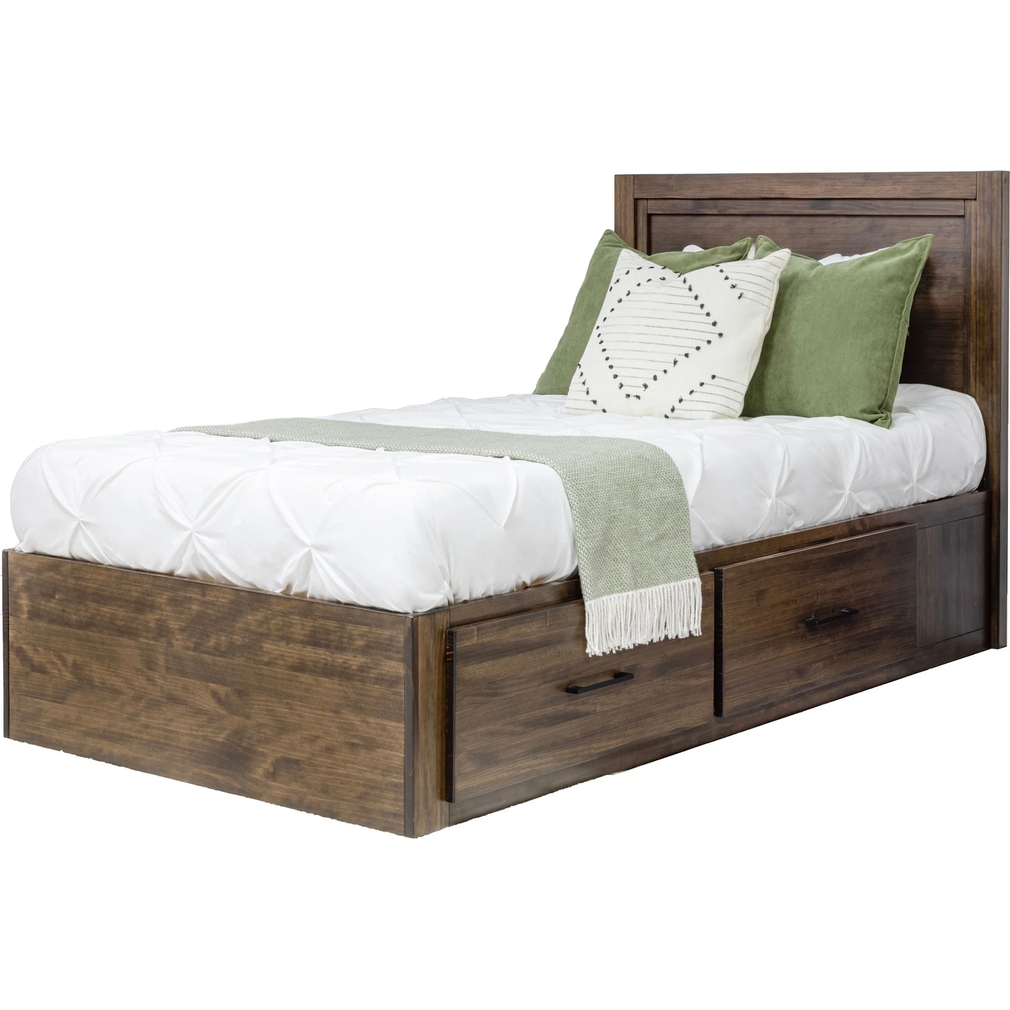 Vera 6 Piece Twin Right Storage Bedroom - Truffle - Image 2