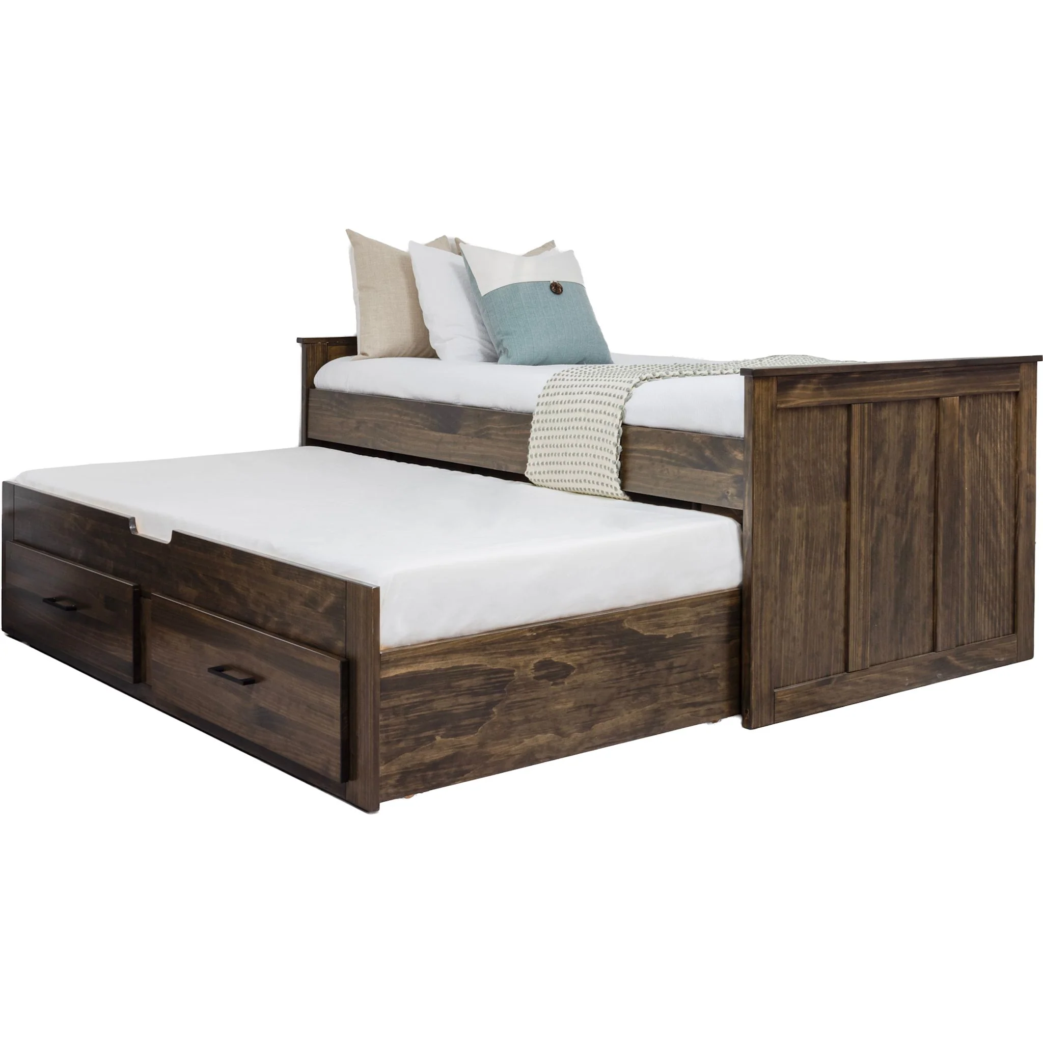 Vera Twin Trundle w/Drawers - Truffle - Image 2