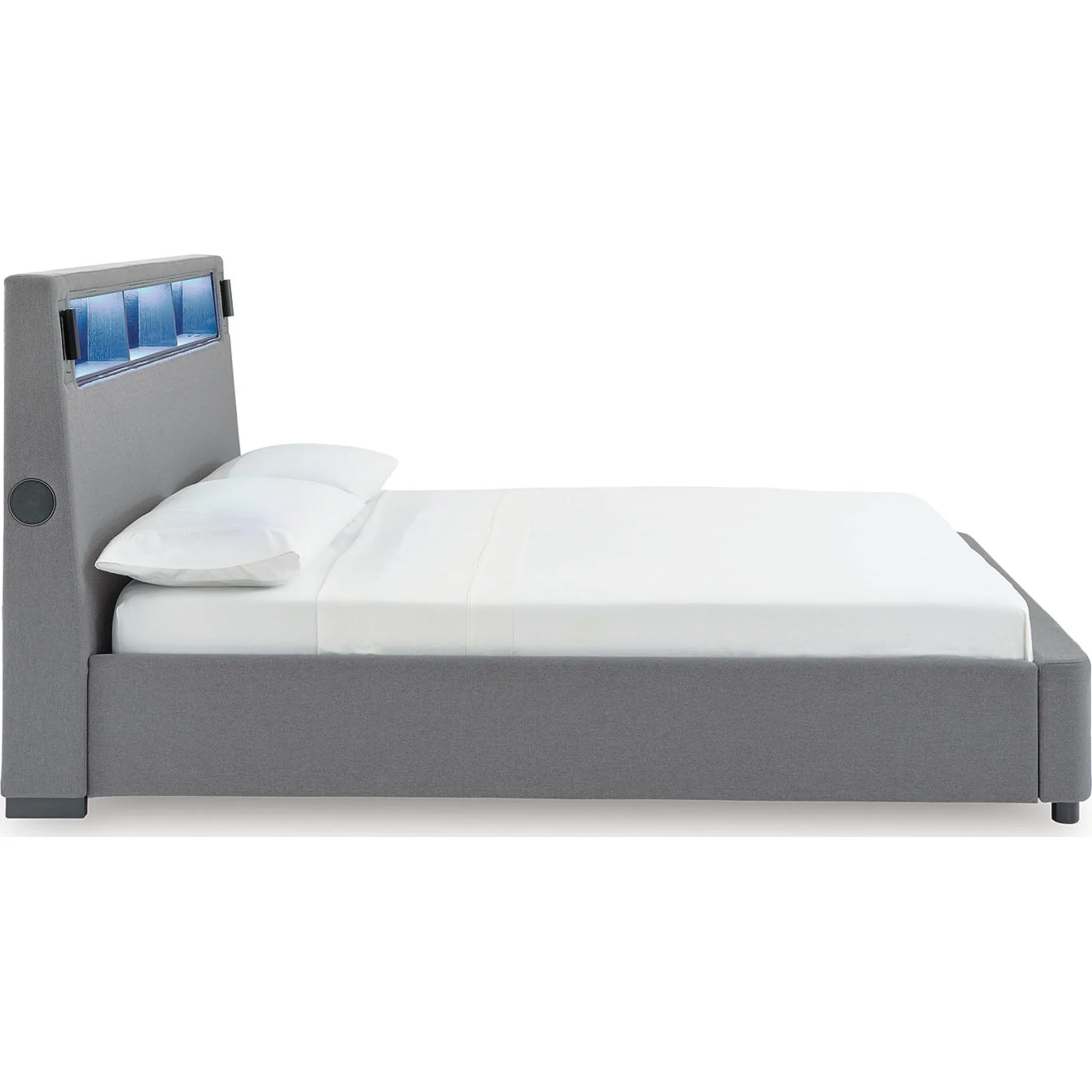 Verishaw King Upholstered Bed - Gray - Image 16
