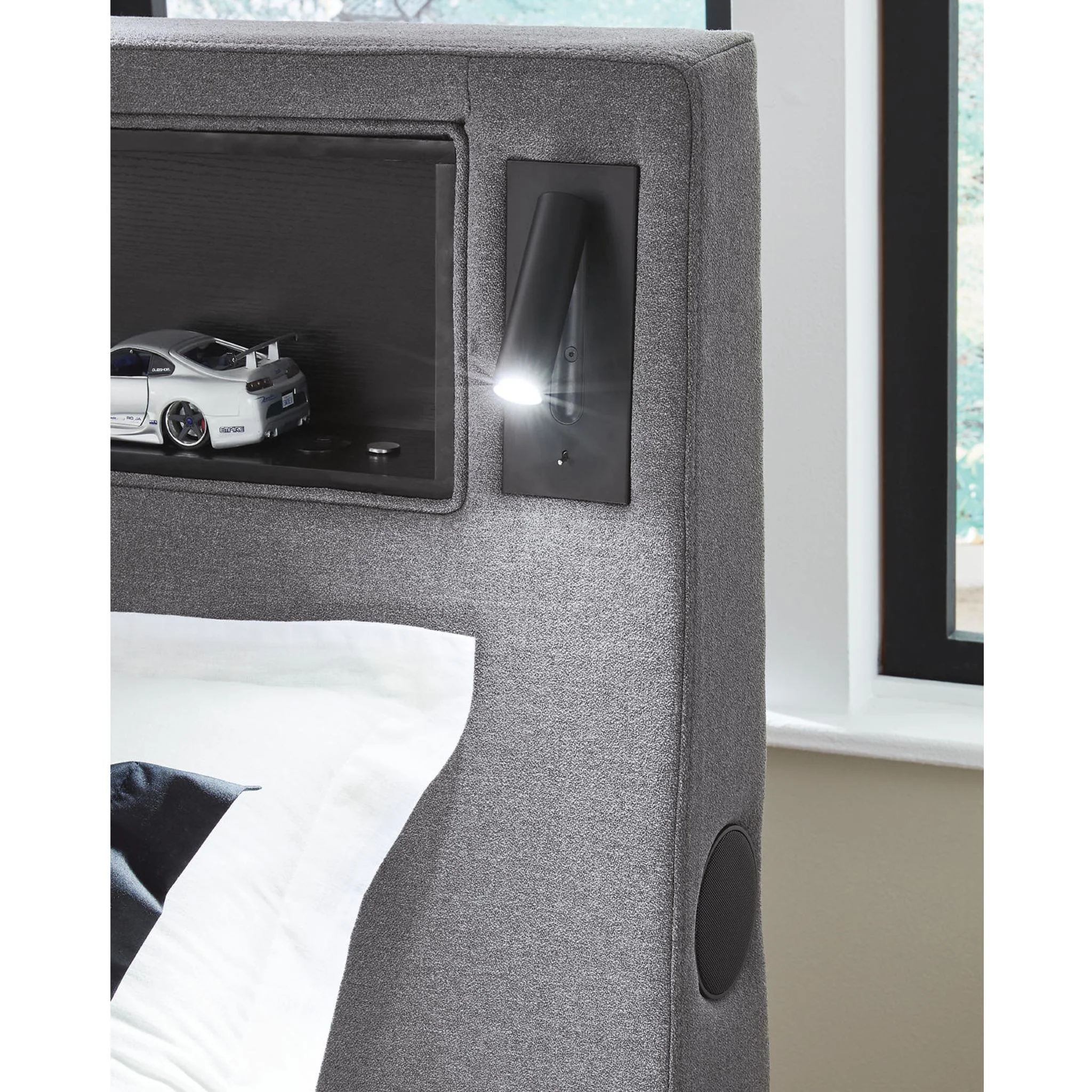Verishaw Upholstered Bed - Gray - Image 14