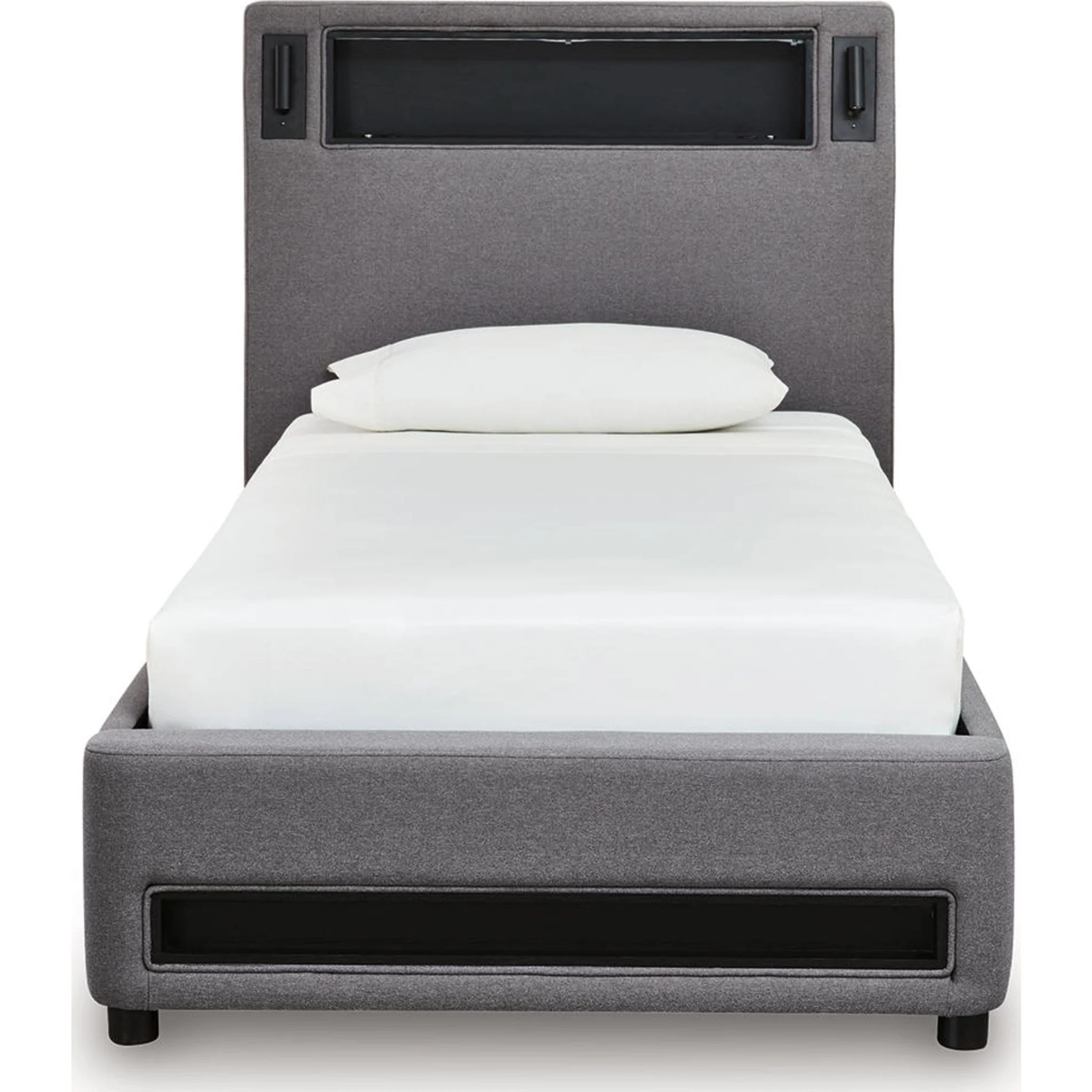 Verishaw Upholstered Bed - Gray - Image 5