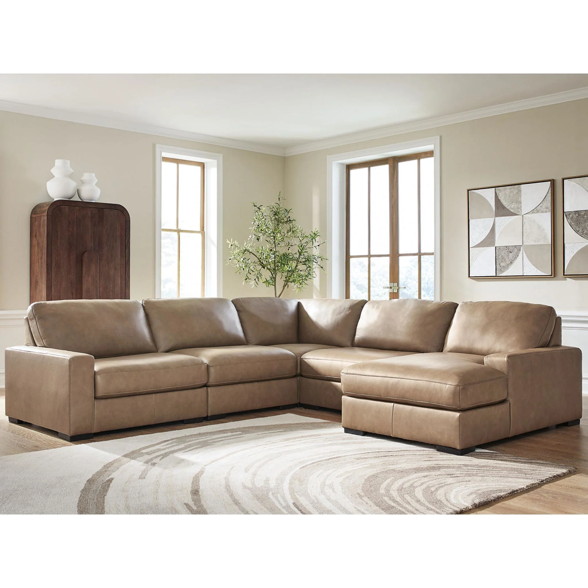 Veronella 5 Piece Sectional with Chaise - Image 2
