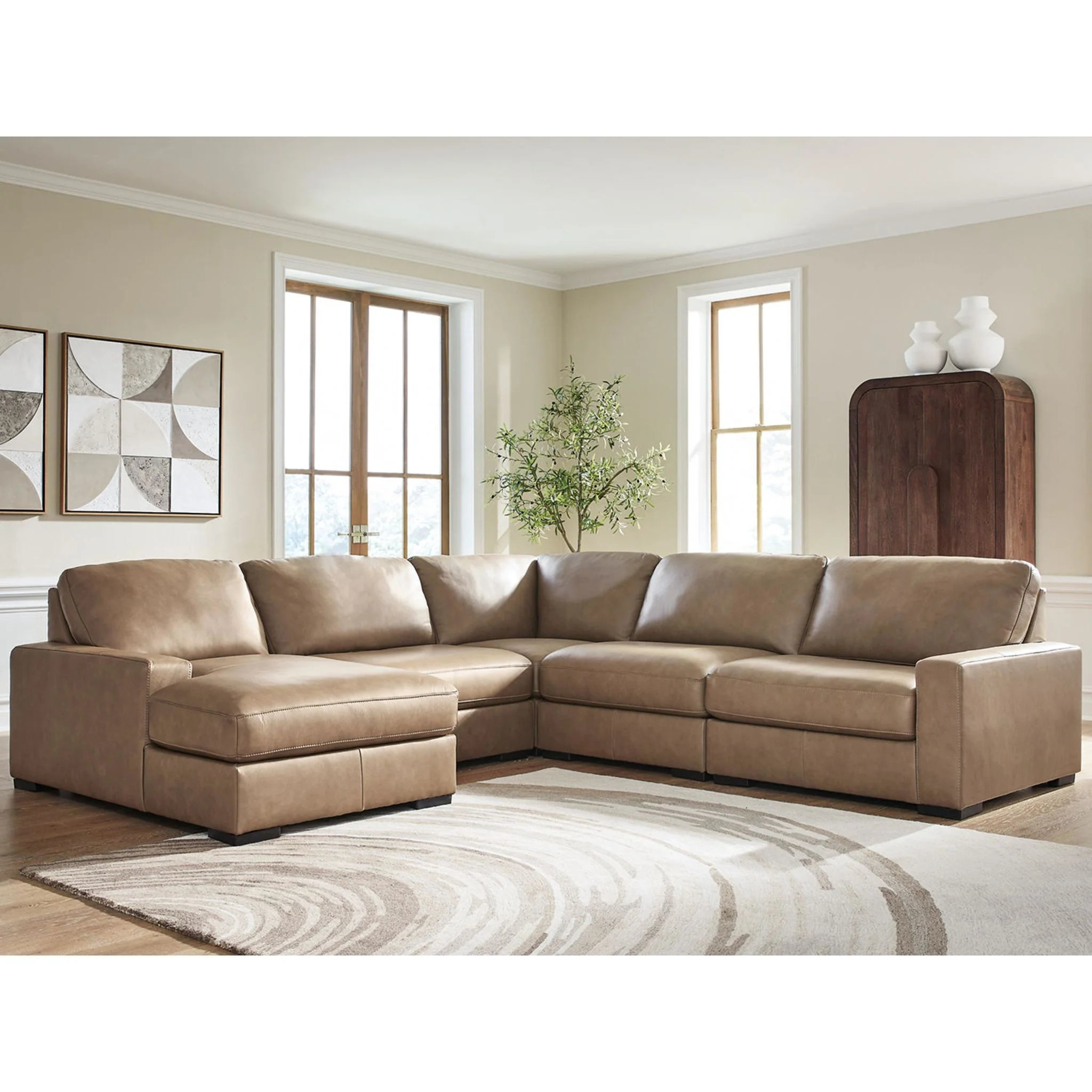 Veronella 5 Piece Sectional with Chaise - Image 8