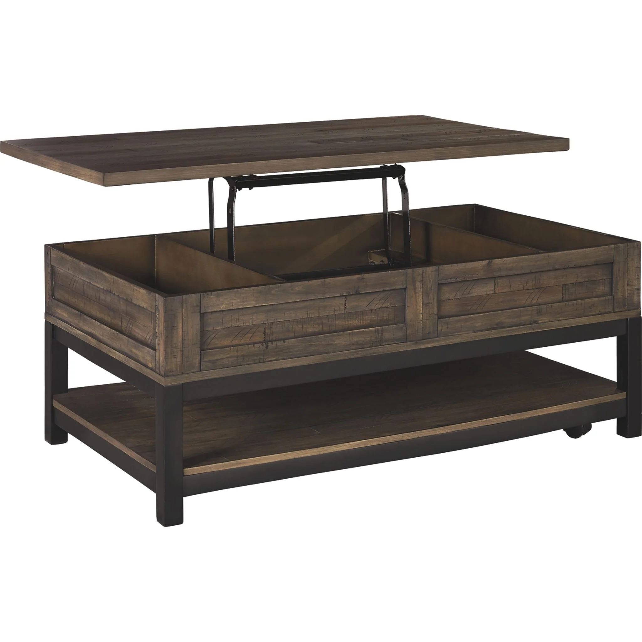 Villa Flora Coffee Table - Grayish Brown - Image 5
