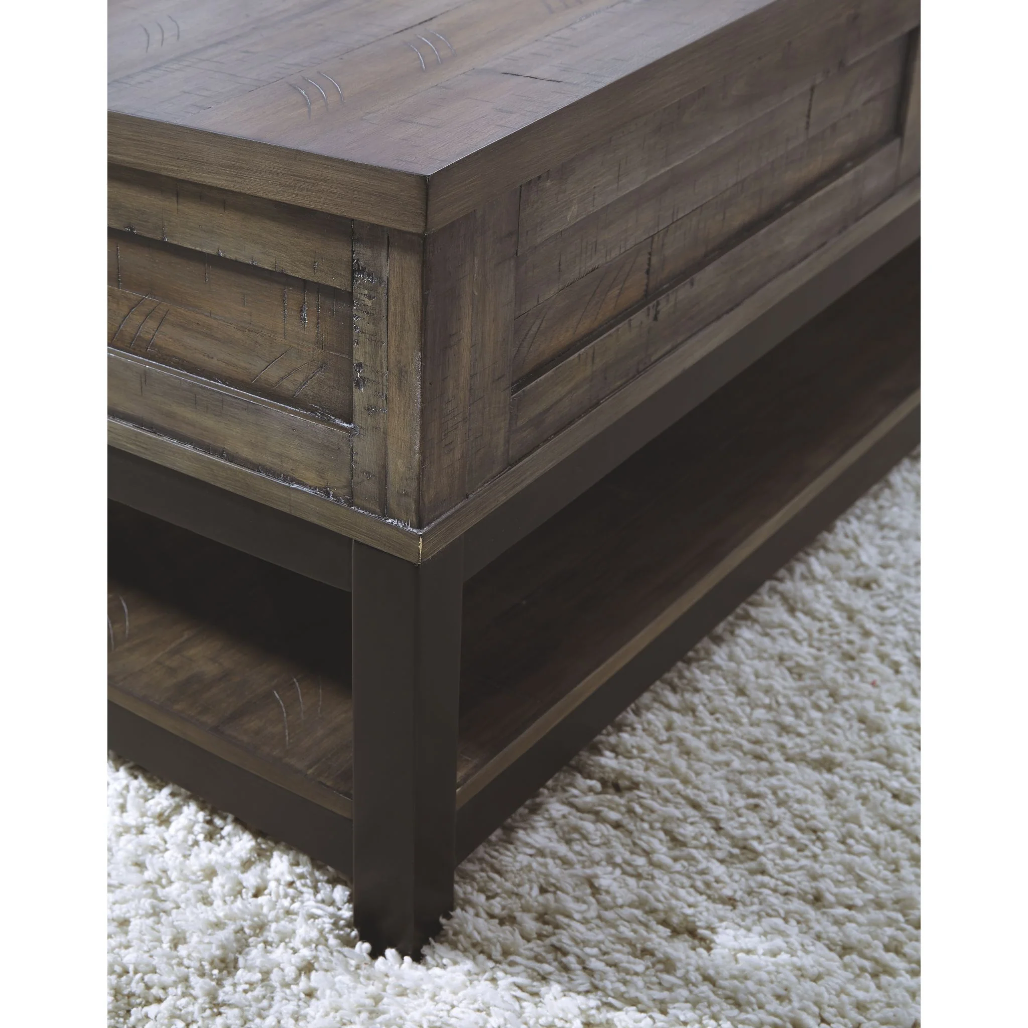 Villa Flora Coffee Table - Grayish Brown - Image 6