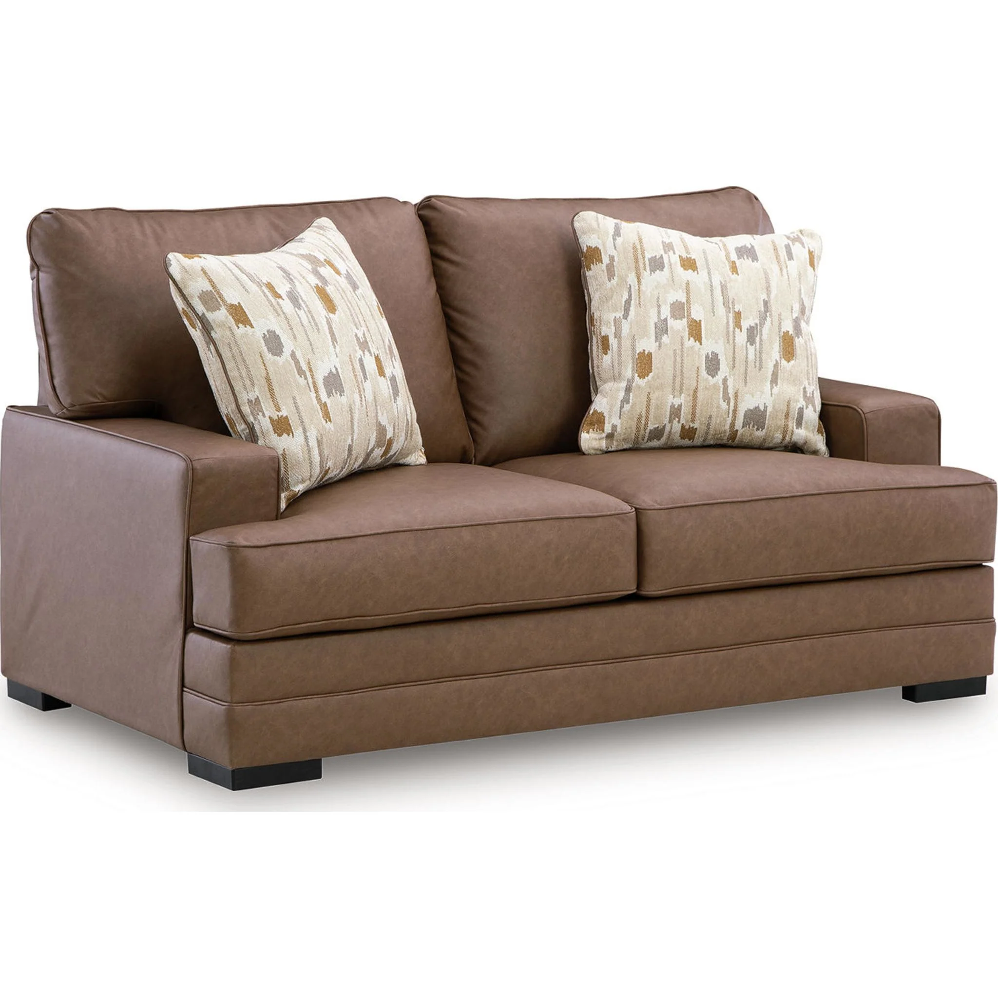 VillaCourt Loveseat - Caramel - Image 4