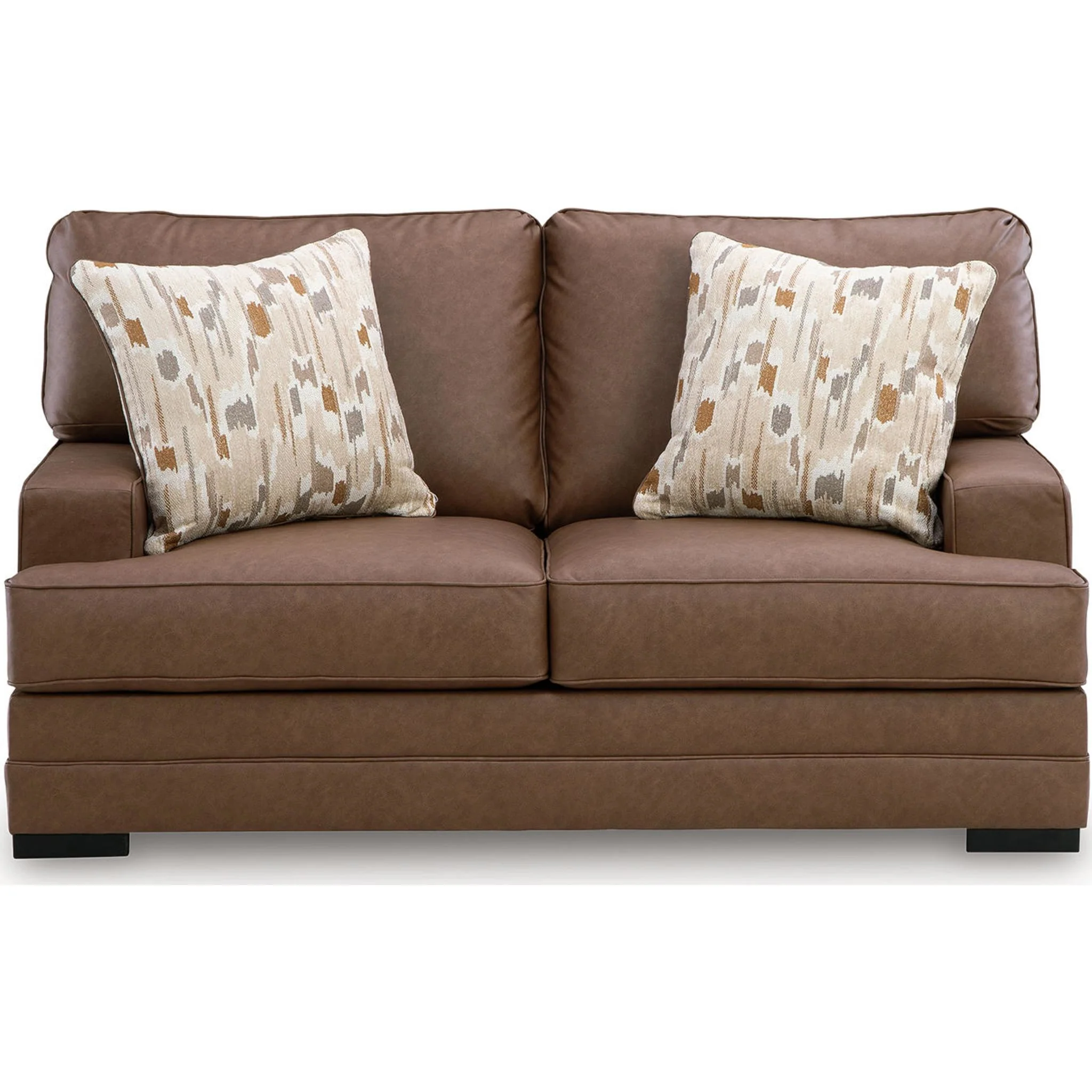 VillaCourt Loveseat - Caramel - Image 6