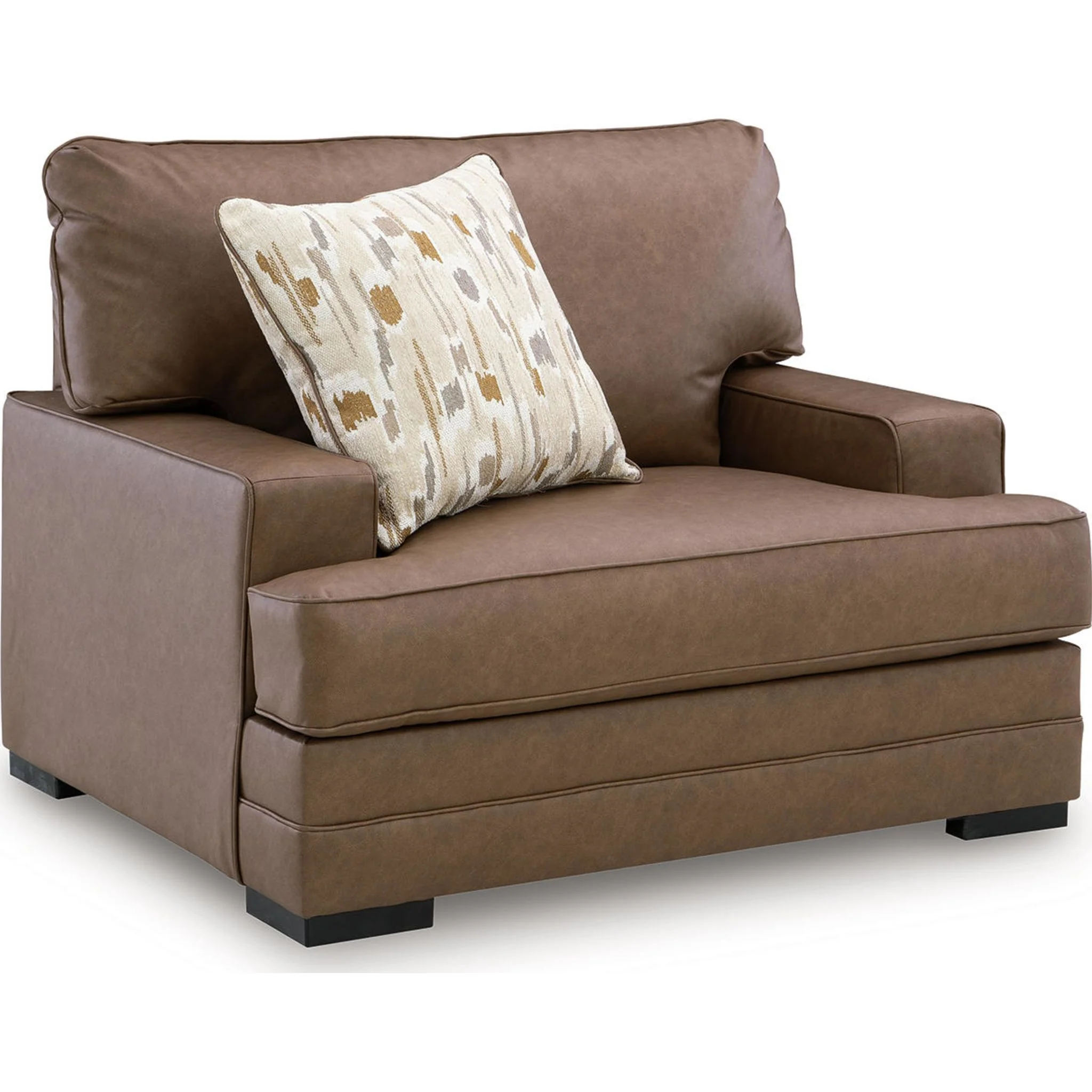 VillaCourt Oversized Chair - Caramel - Image 4
