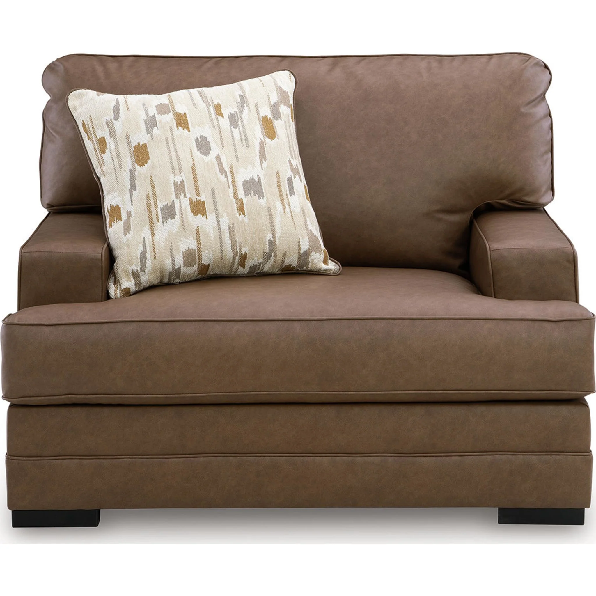 VillaCourt Oversized Chair - Caramel - Image 6