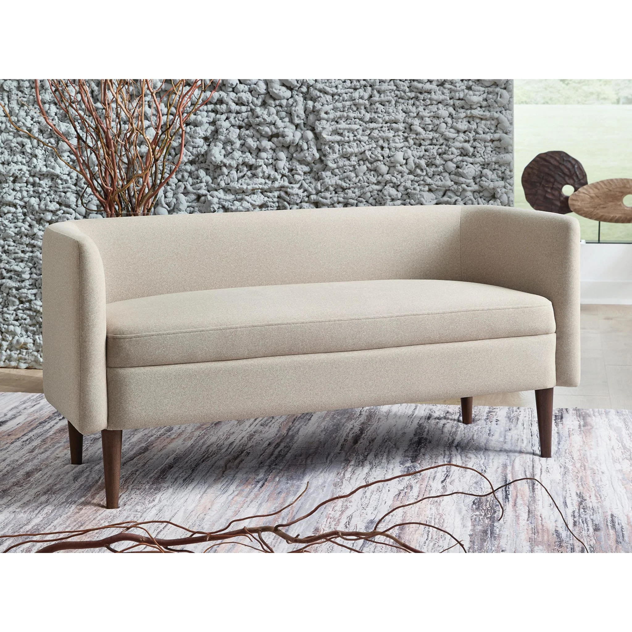Wainner Bench - Beige - Image 2
