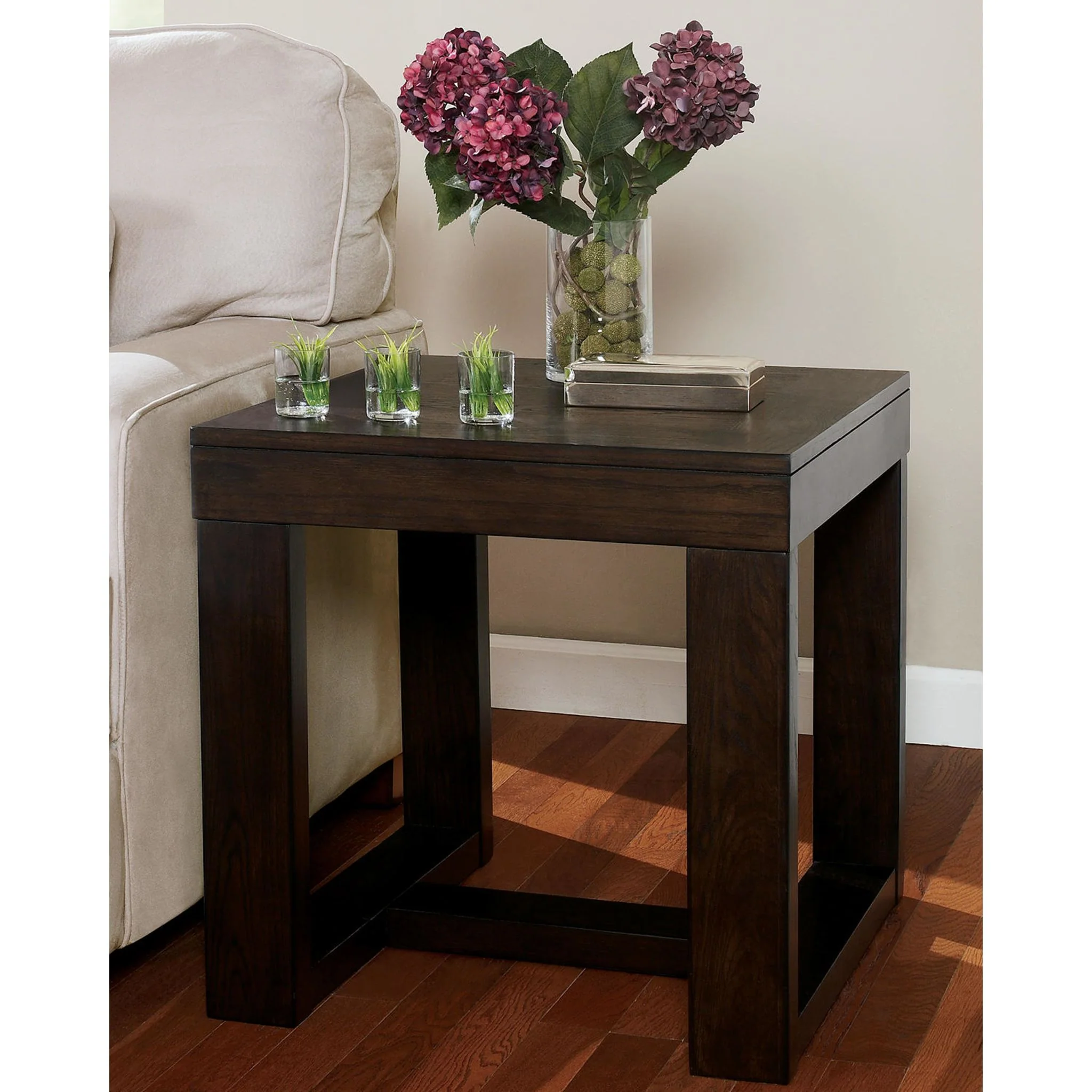 Watson End Table - Dark Brown - Image 10