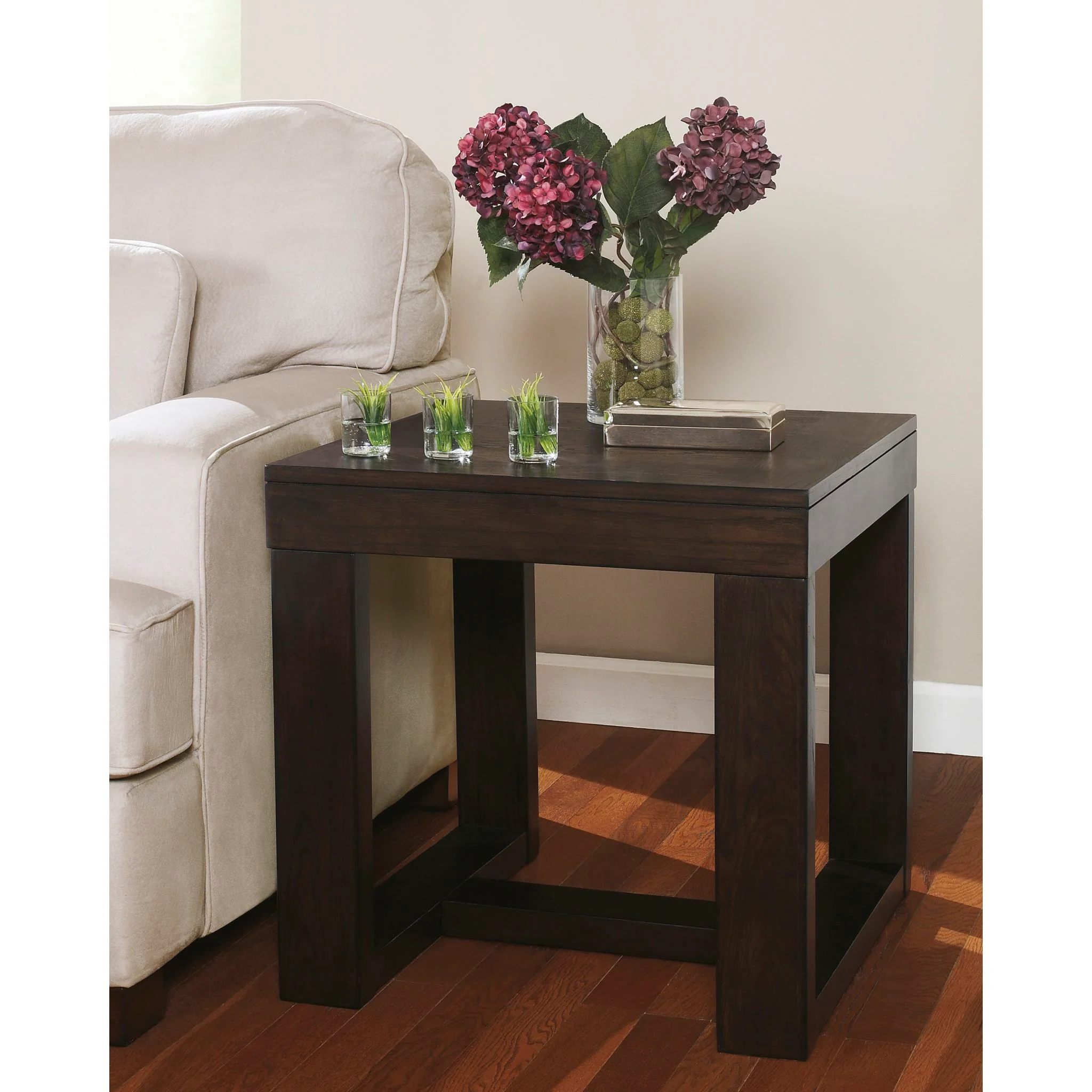 Watson End Table - Dark Brown - Image 2