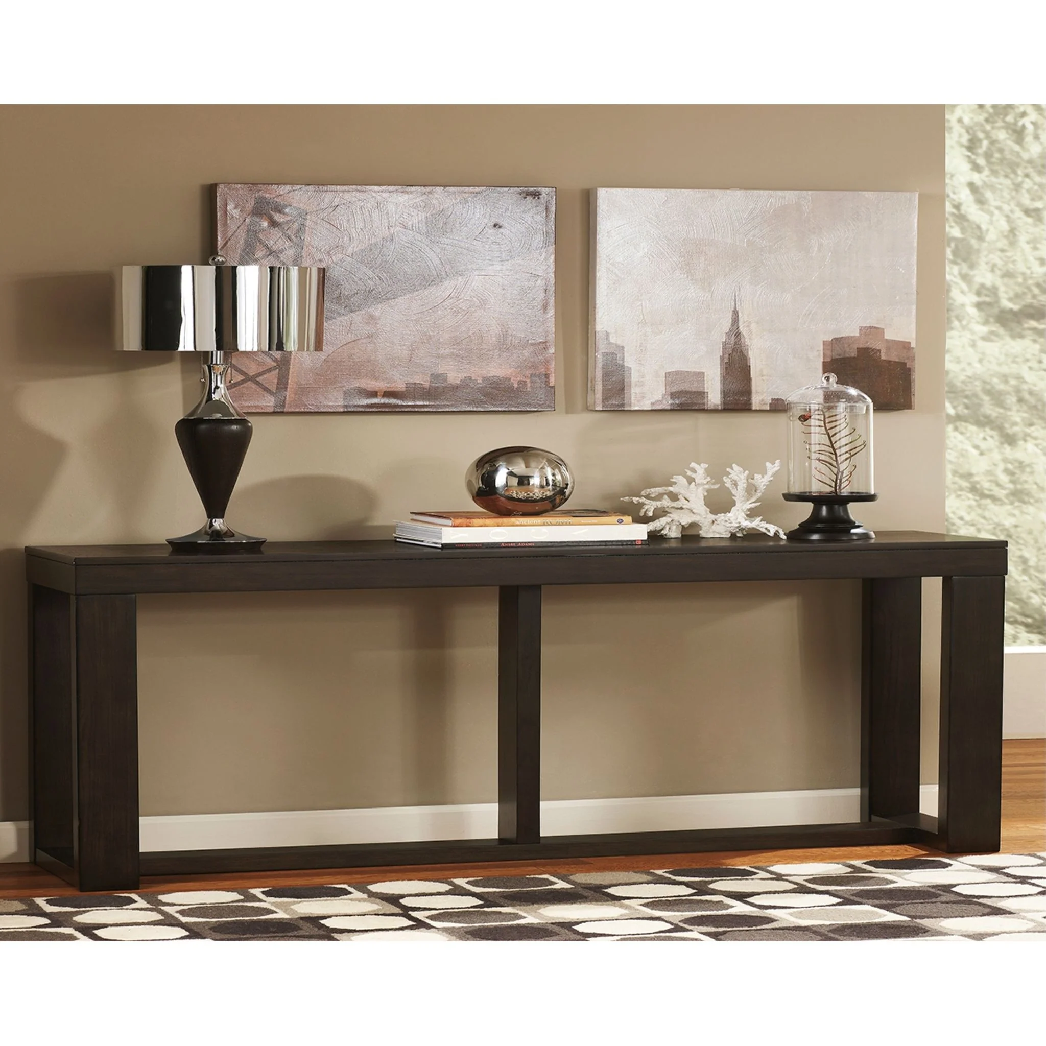 Watson Sofa Table - Dark Brown - Image 3