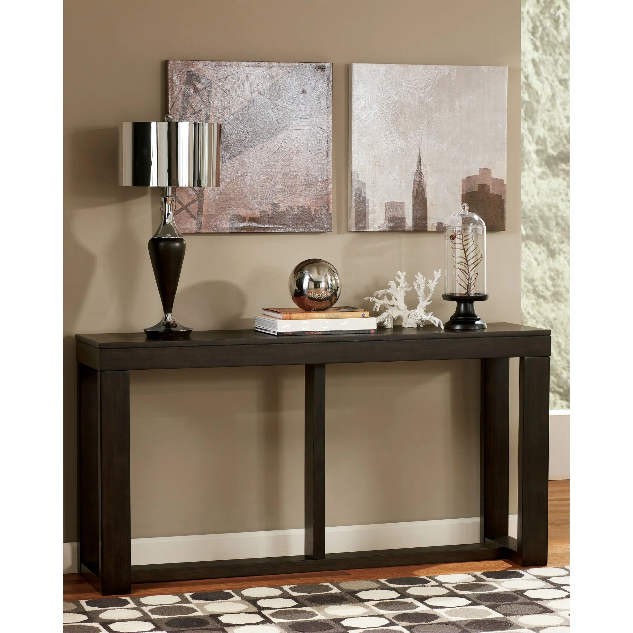 Watson Sofa Table - Dark Brown - Image 7
