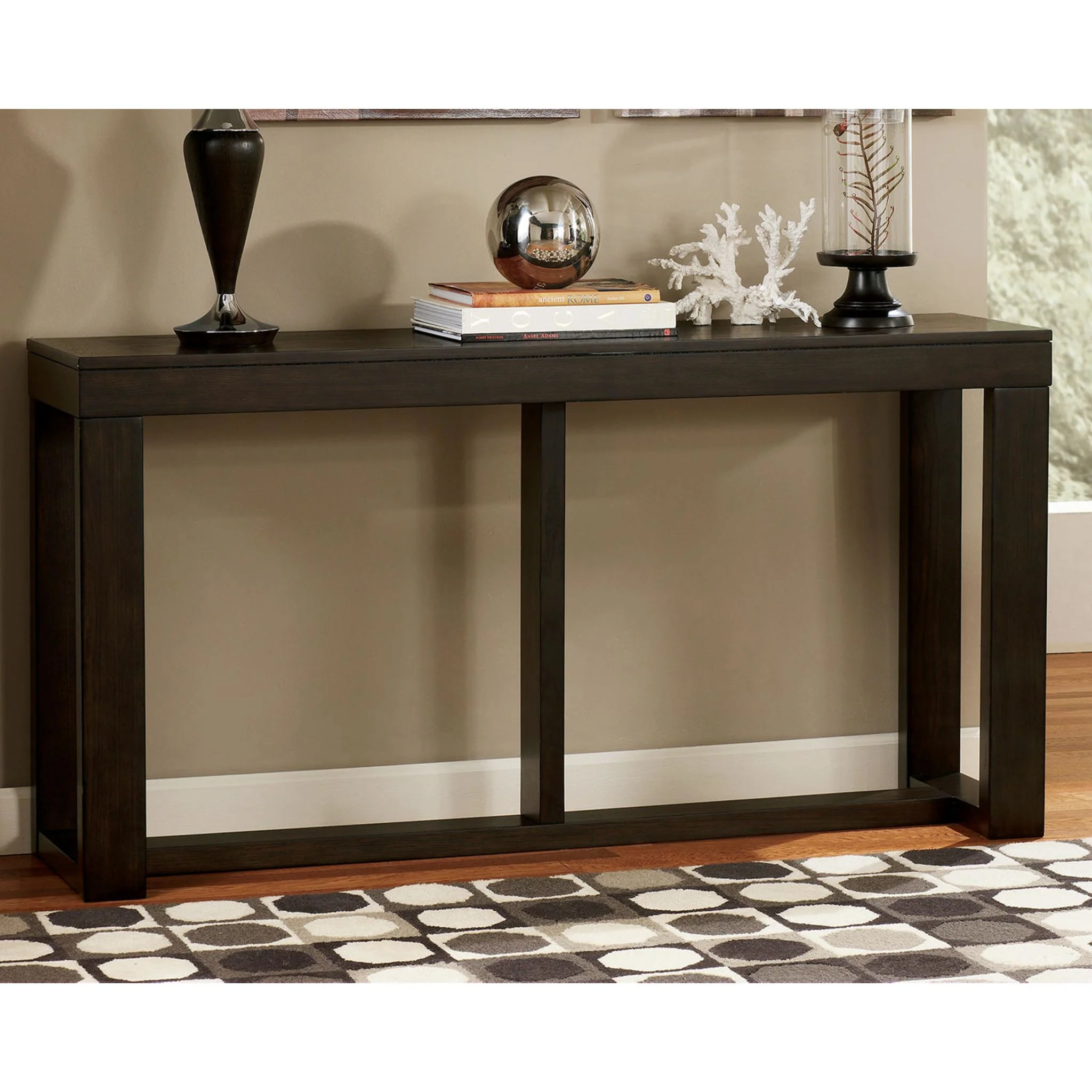 Watson Sofa Table - Dark Brown - Image 8