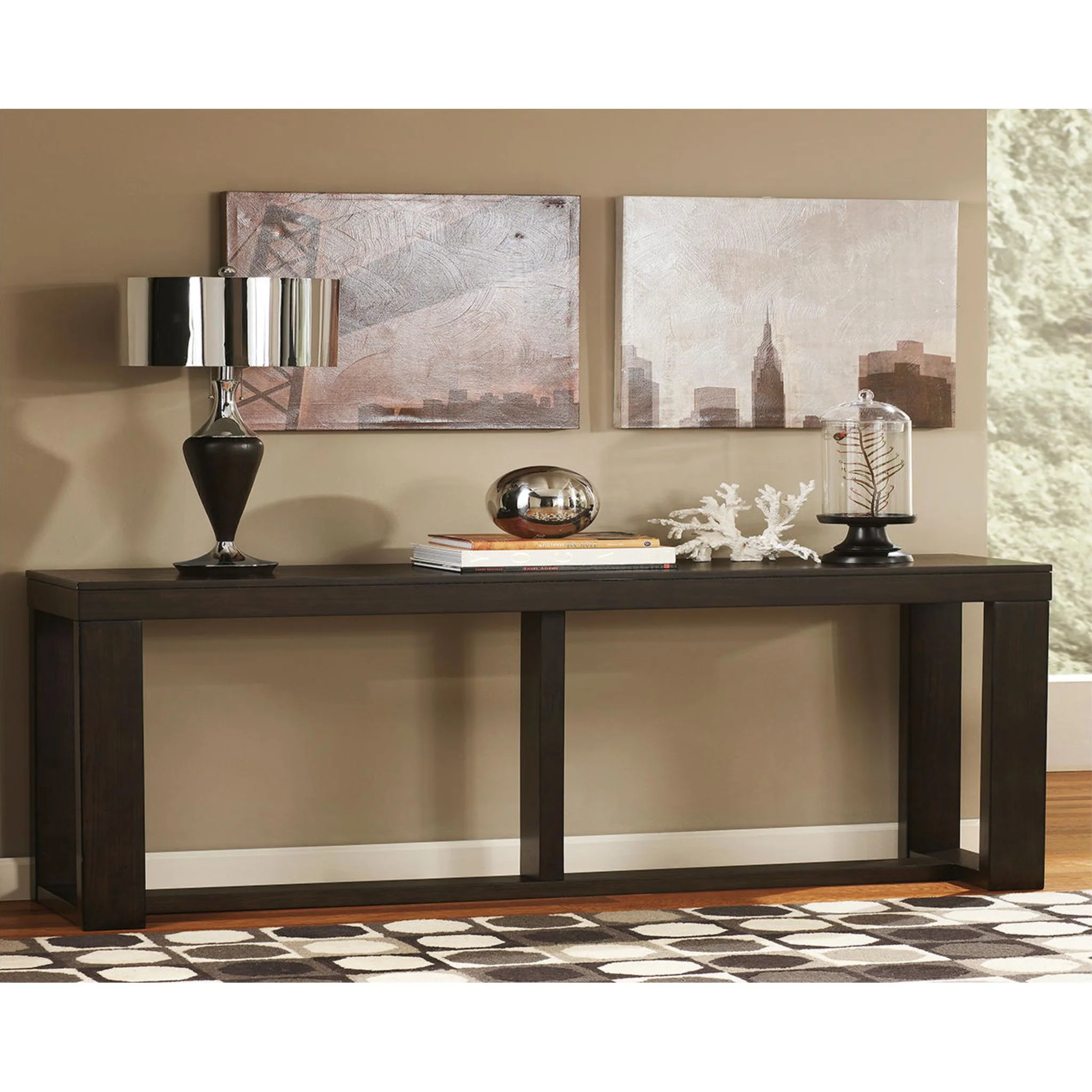 Watson Sofa Table - Dark Brown - Image 9