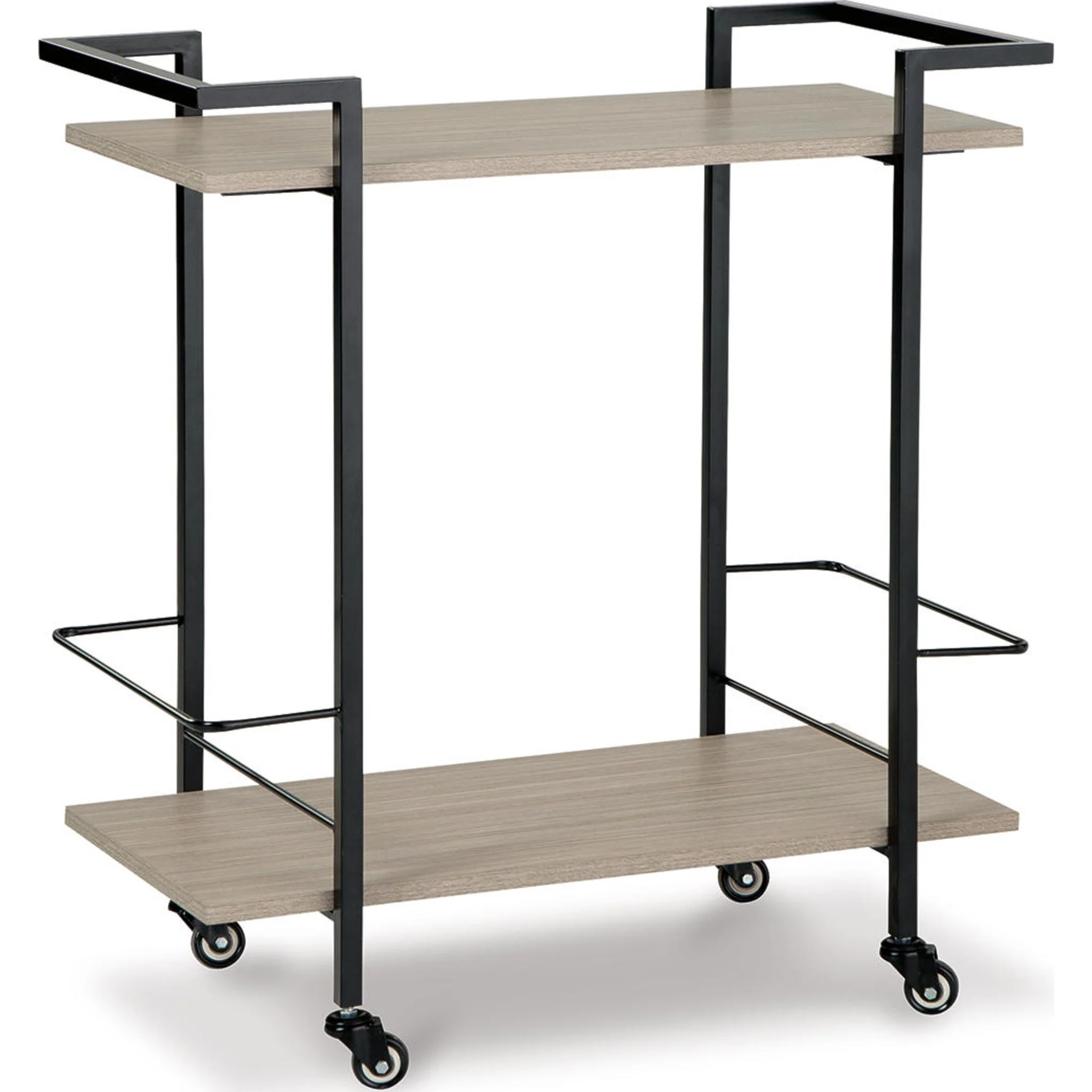 Waylowe Bar Cart - Brown/Black - Image 4