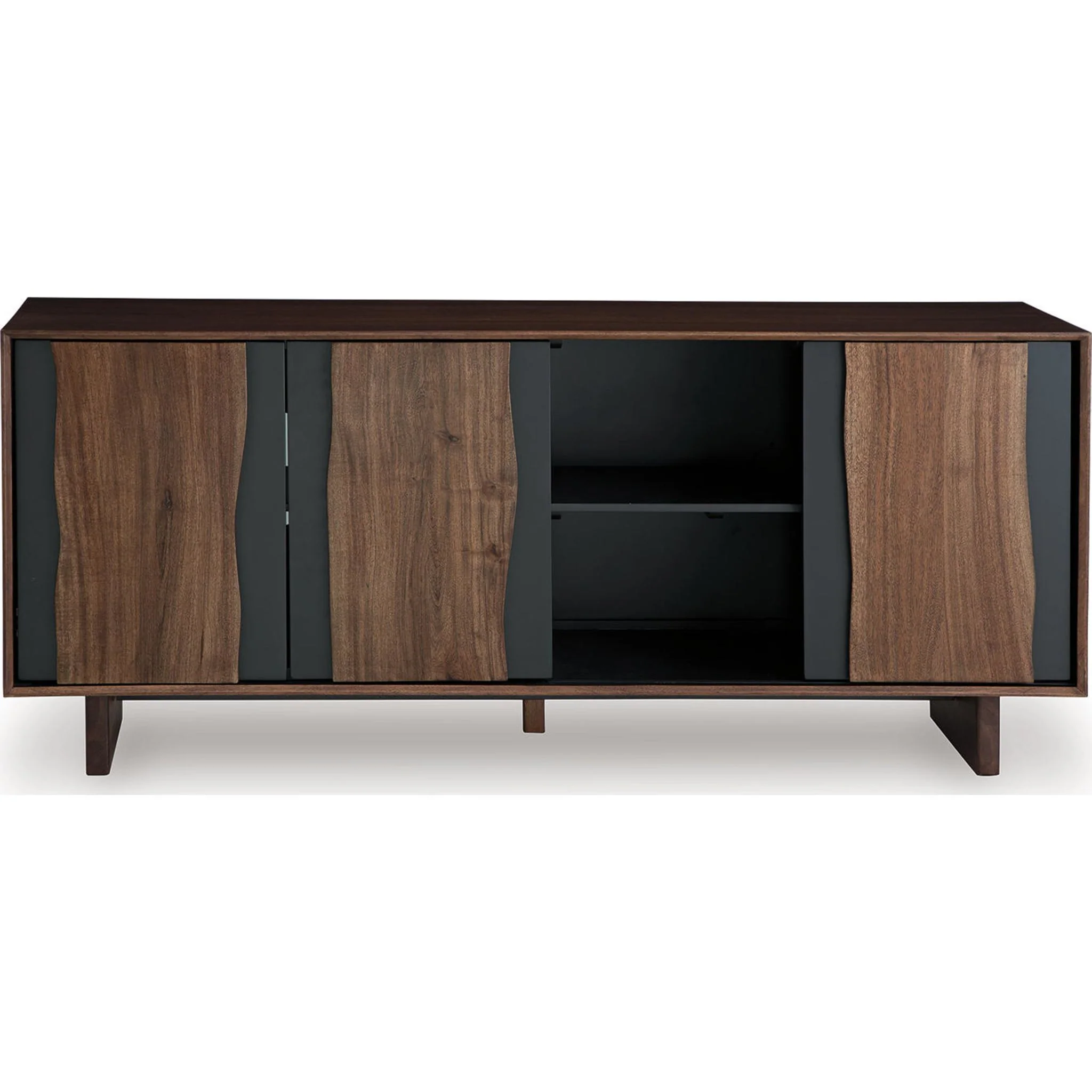 Welby Accent Cabinet - Brown/Charcoal - Image 12