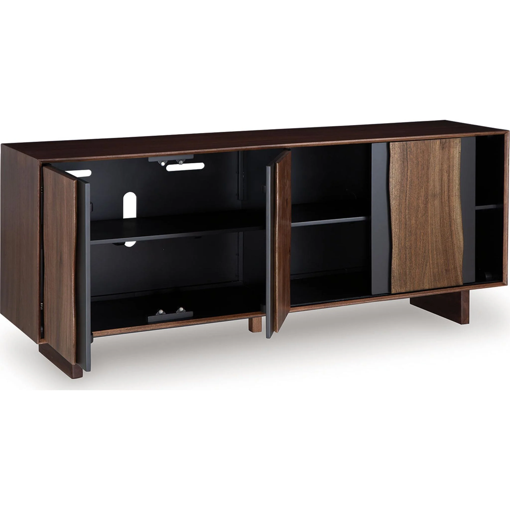 Welby Accent Cabinet - Brown/Charcoal - Image 5