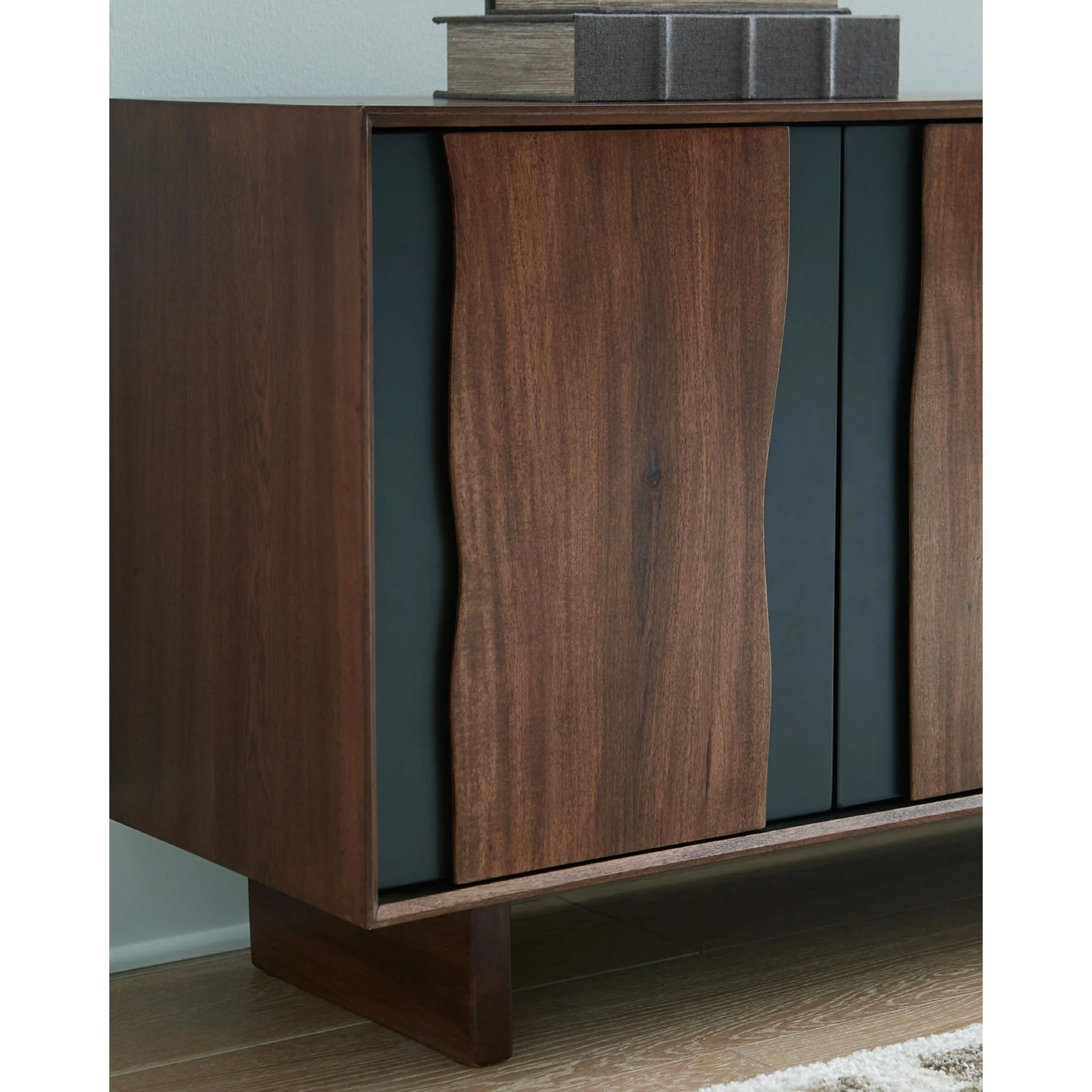 Welby Accent Cabinet - Brown/Charcoal - Image 7