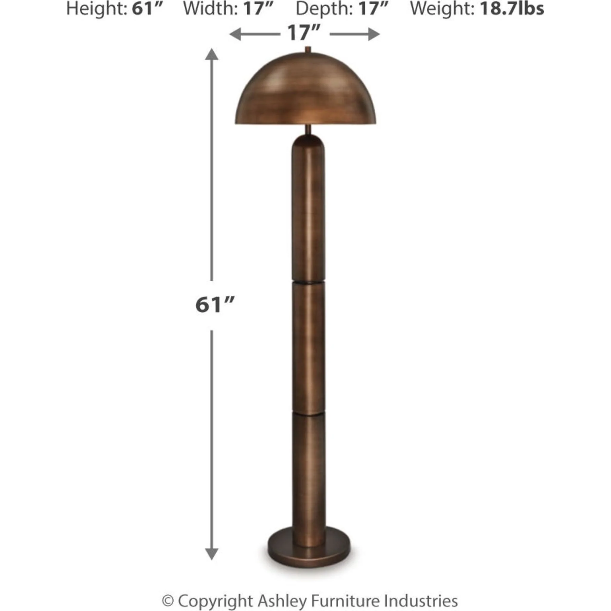 Wendfield Floor Lamp 61.50" - Image 3