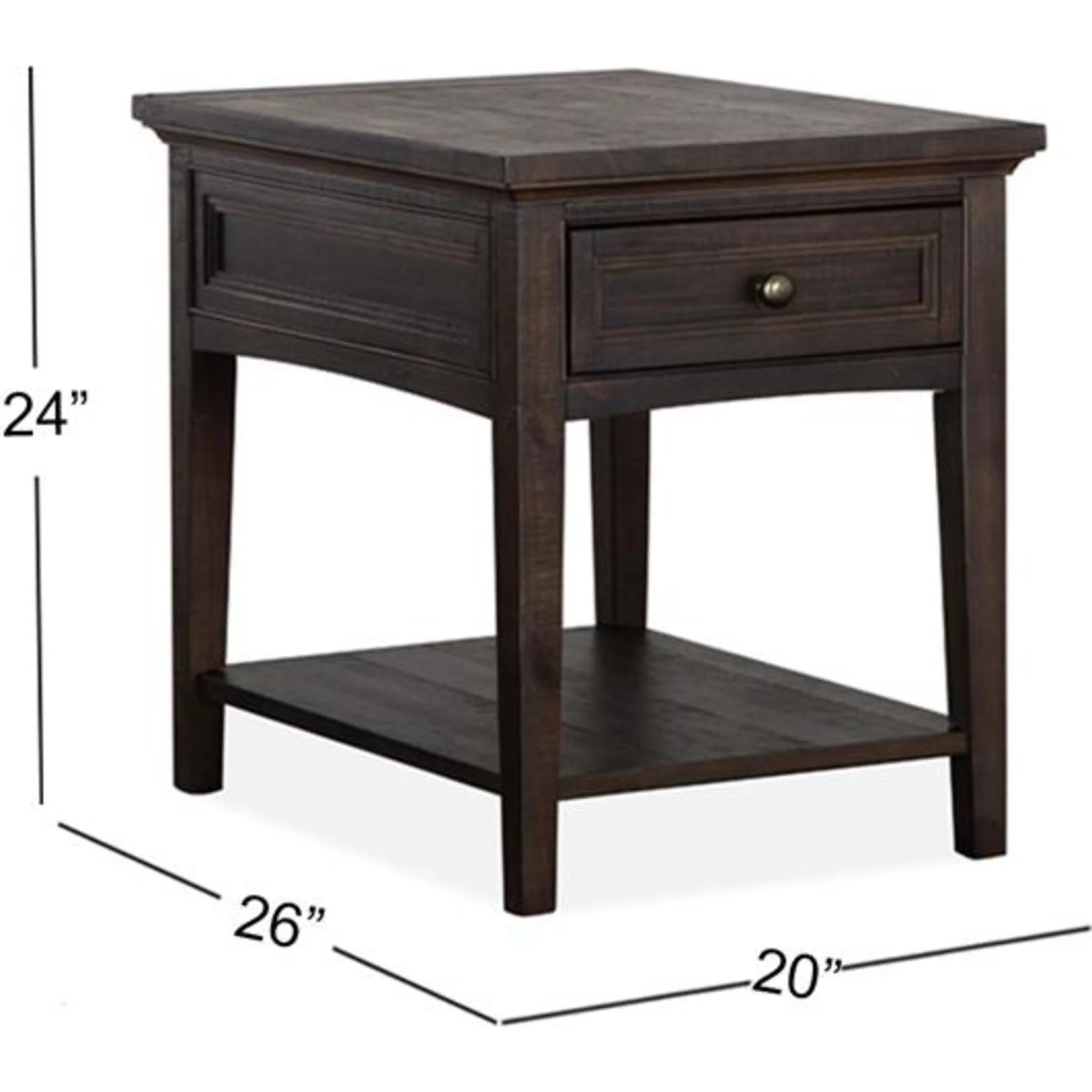 Westley Falls End Table - Graphite - Image 8