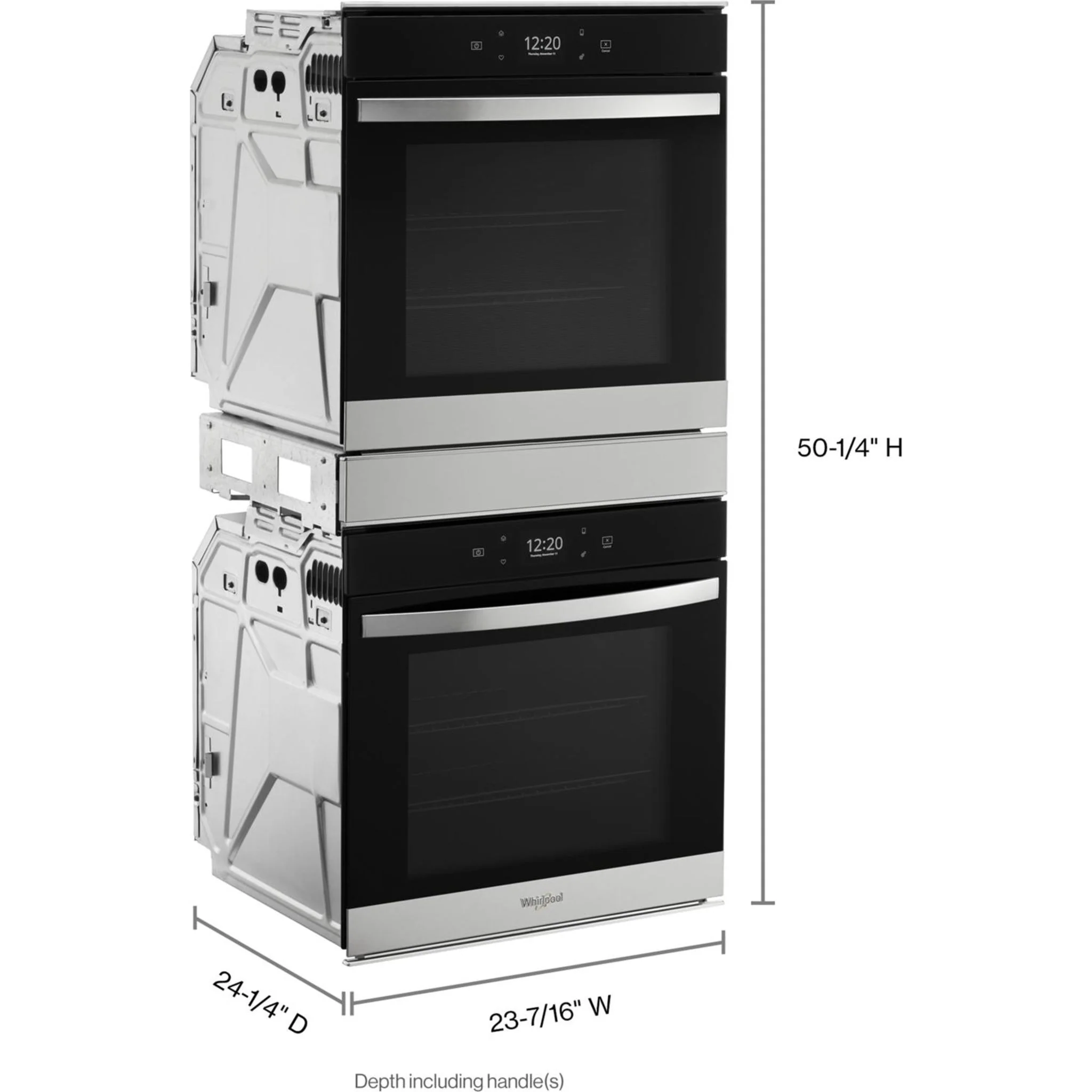 Whirlpool 5.8 Cu. Ft. 24 Inch Double Wall Oven with Convection -Fingerprint Resistant Stainless Steel (WOD52ES4MZ) - Image 2