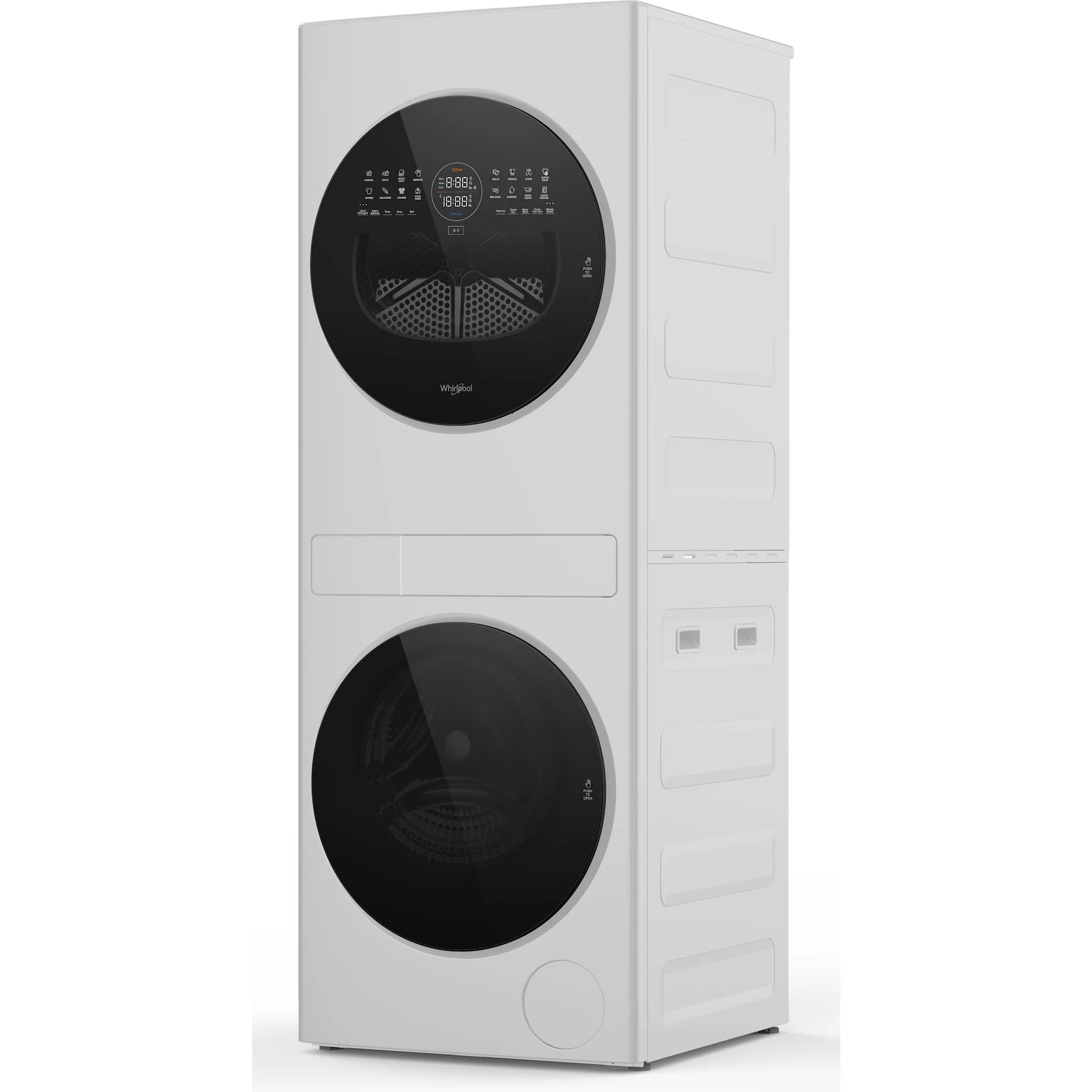 Whirlpool 24-in Compact ENERGY STAR Ventless Heat Pump Laundry Tower, 3.2 cu. ft. Washer & 4.3 cu. ft. Electric Dryer - White (YWFH5424SW) - Image 3