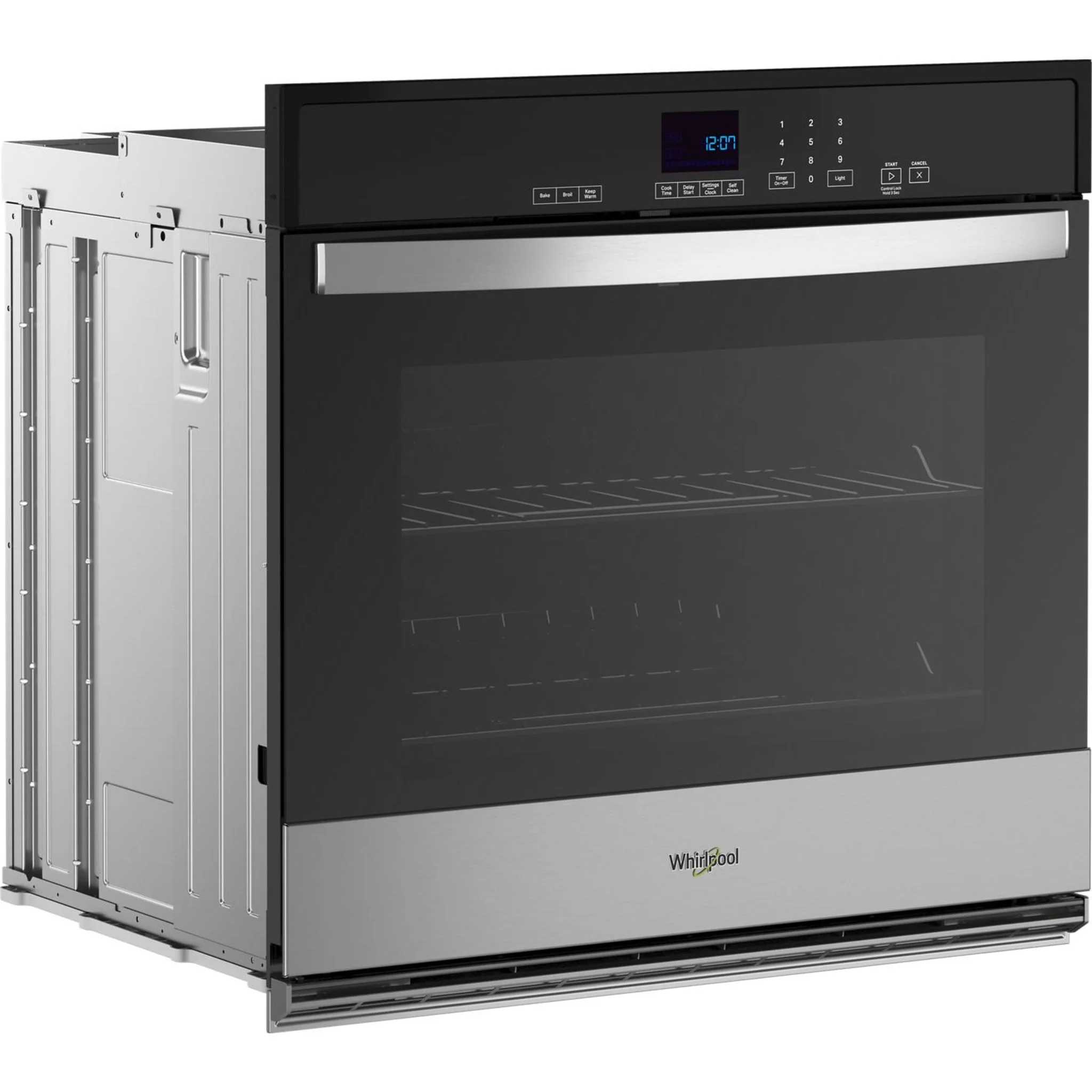 Whirlpool 5.0 Cu. Ft. Single Self-Cleaning Wall Oven -Stainless Steel (WOES3030LS) - Image 8
