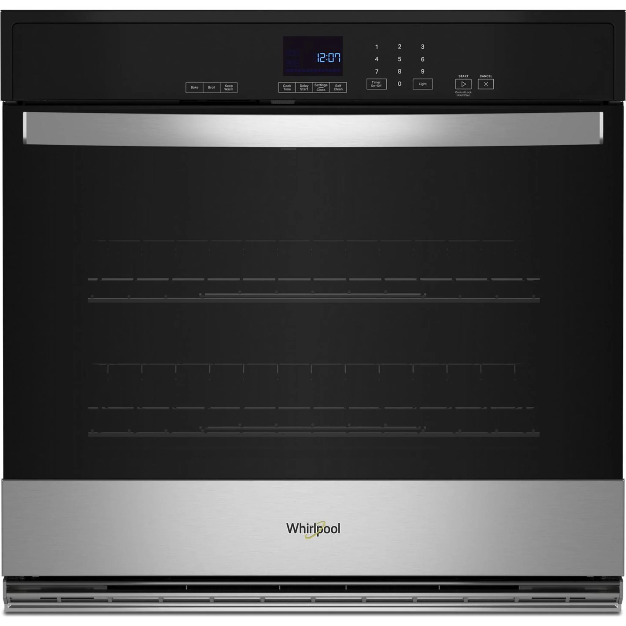 Whirlpool 5.0 Cu. Ft. Single Self-Cleaning Wall Oven -Stainless Steel (WOES3030LS) - Image 9