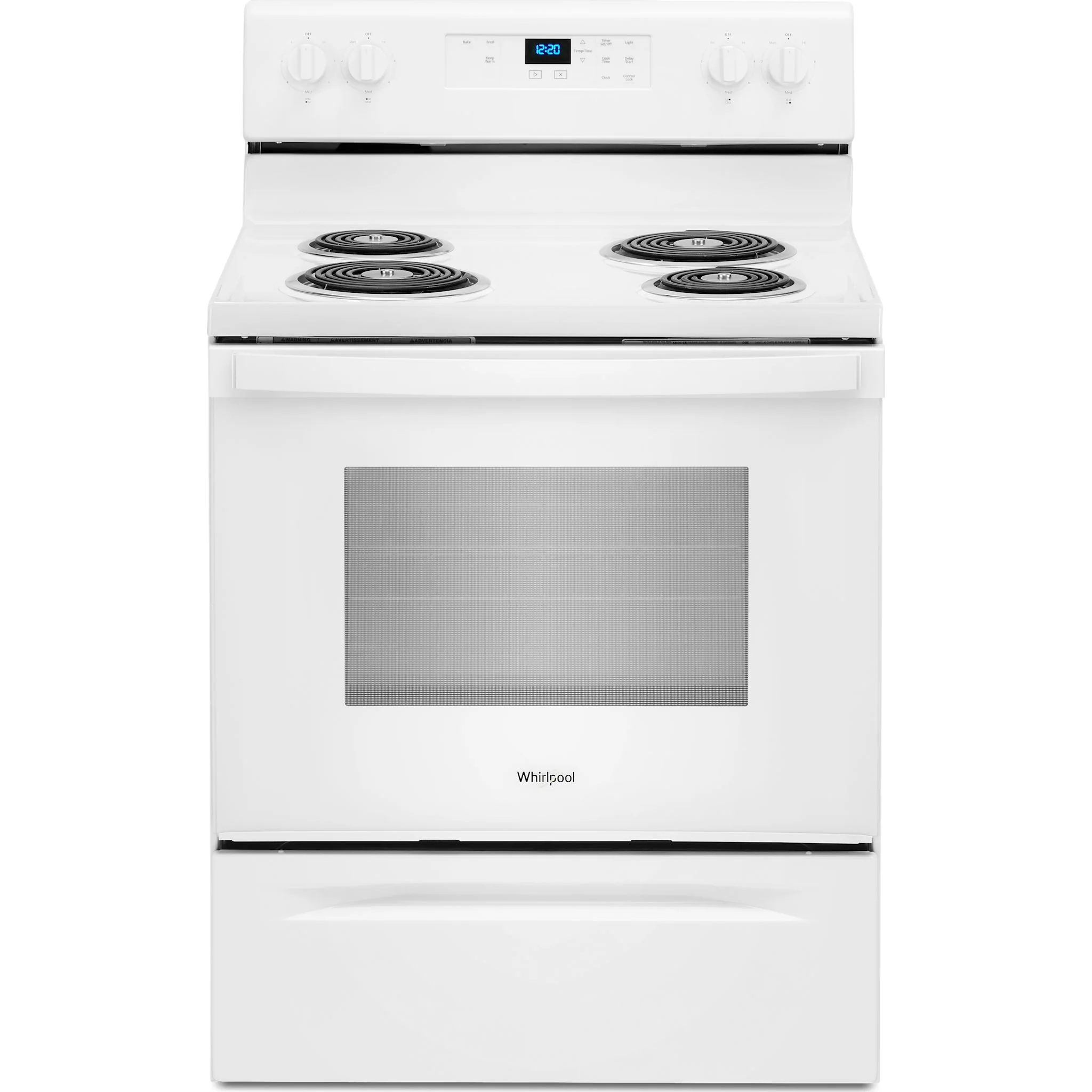 Whirlpool 4.8 cu. ft. electric range with Keep Warm setting -White (YWFC150M0JW)